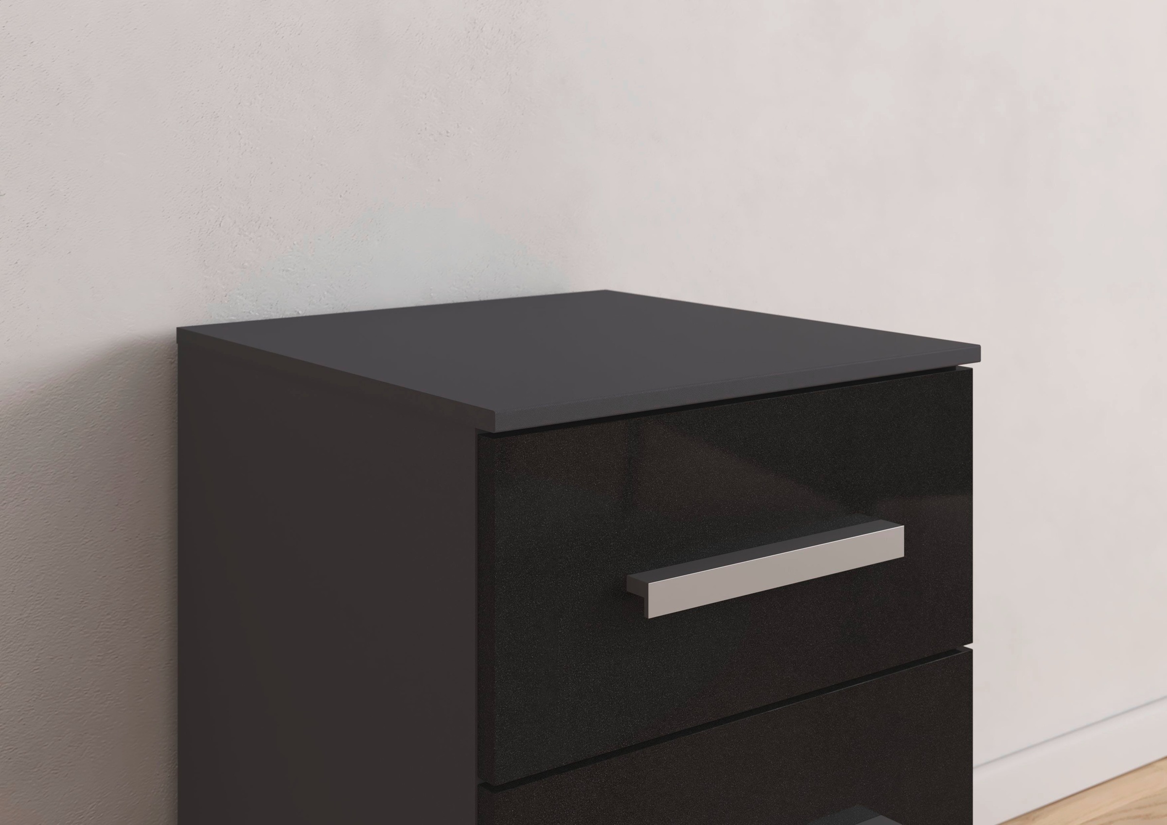 rauch Nachtkommode »Nachttisch Nachtkonsole Nachtschrank KOLUNA mit Hochglanzfront« Breite 40 cm,  mit 3 geräumigen Schubladen für viel Stauraum MADE IN GERMANY