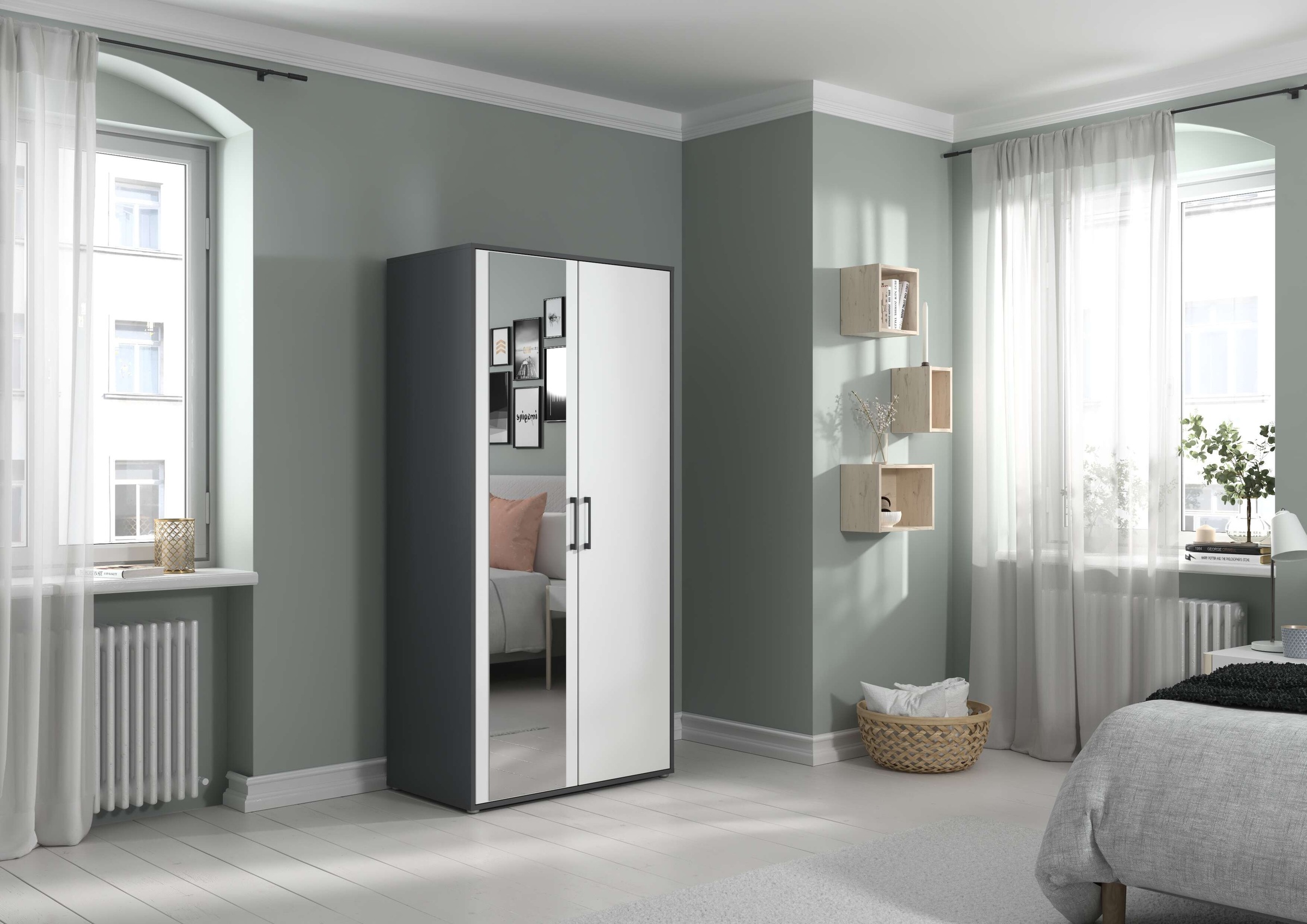 INOSIGN BY RAUCH Kleiderschrank »Schrank Garderobe Schlafzimmer Stauraum PAULLY TOPSELLER Wäscheschrank«, (mit 3 unterschiedlichen Griff-Varianten), OTTOS CHOICE 3 Griffvarianten MADE IN GERMANY