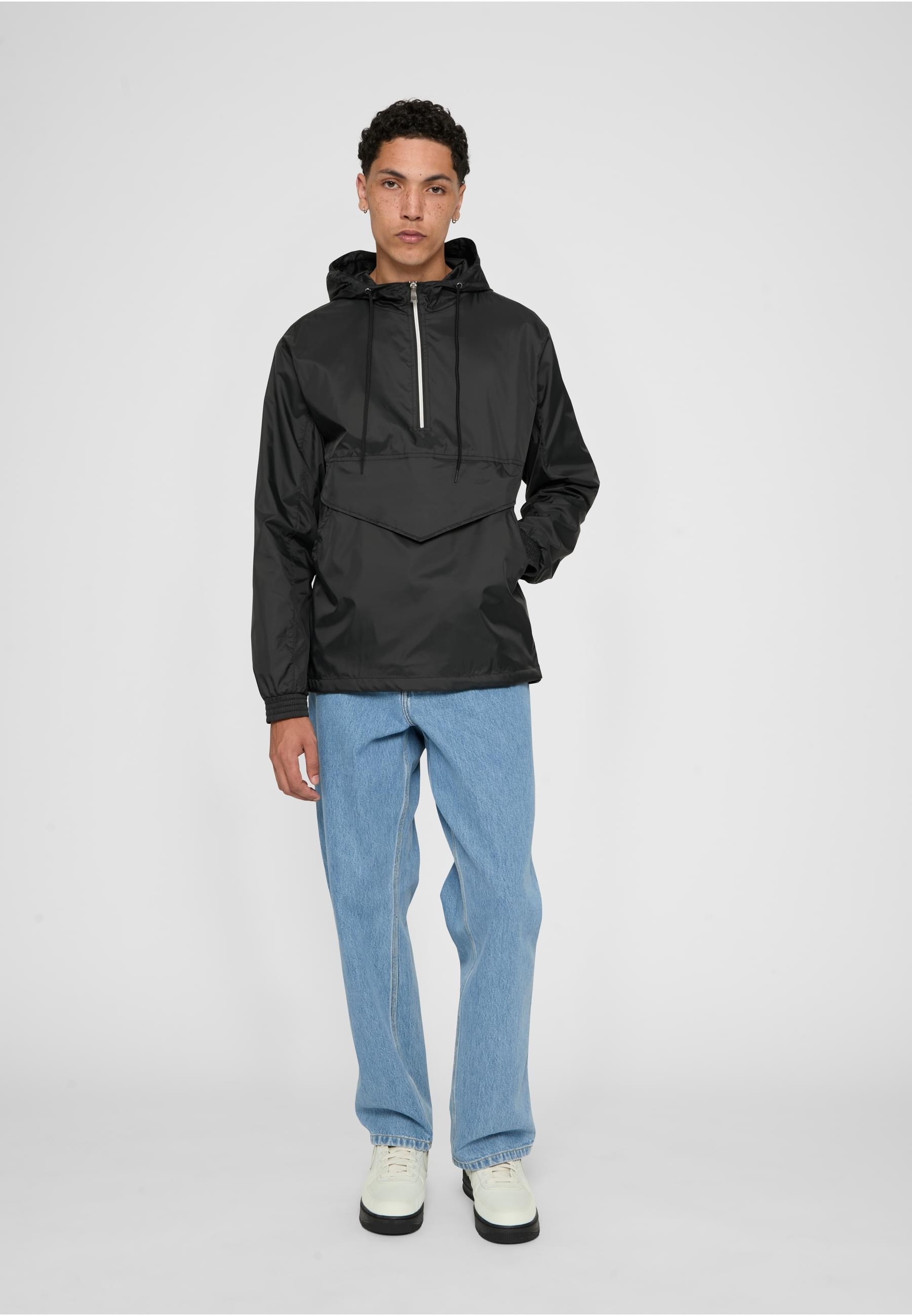URBAN CLASSICS Windbreaker »Urban Classics Herren Pull Over Windbreaker« 1 Stk. tlg. mit Kapuze