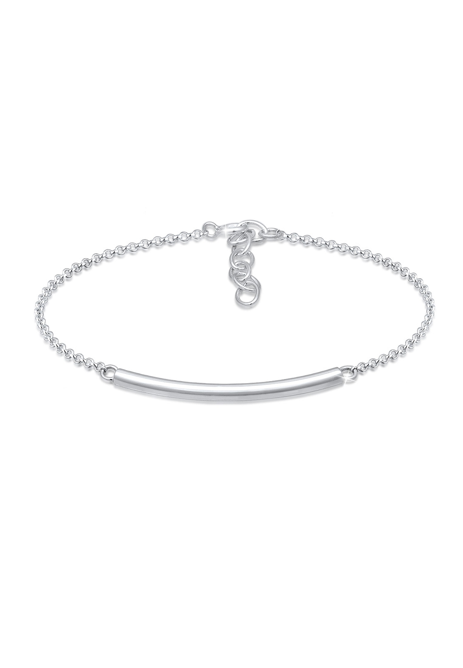 ELLI Armband »Geo Minimal Basic Tube Cool 925 Silber Branché« Silber 16 cm Cooles Tube Geo Armband aus 925er Sterling Silber
