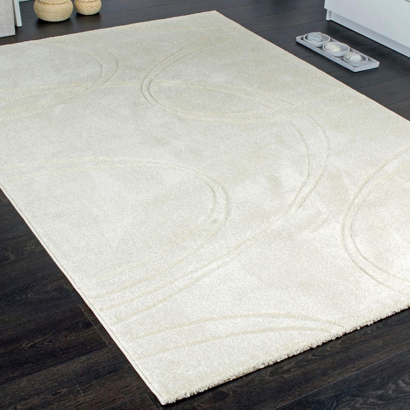 Paco Home Teppich »Brilliance 757«, rechteckig, 18 mm Höhe, Kurzflor, mit 3D-Design, ideal im Wohnzimmer & Schlafzimmer