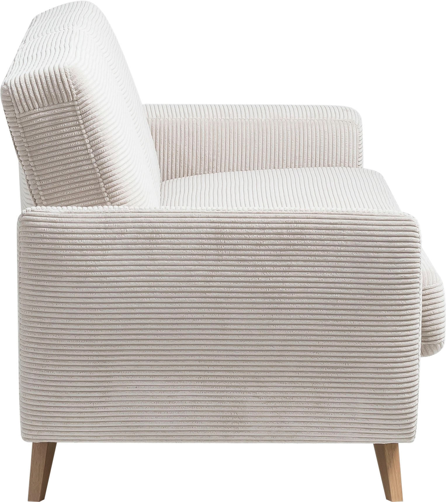 exxpo - sofa fashion 3-Sitzer »Samso, elegant und bequem, aktueller Cord Bezug, Kippcouch«, hochwertige Verarbeitung, Schlafsofa inkl. Bettfunktion und Bettkasten