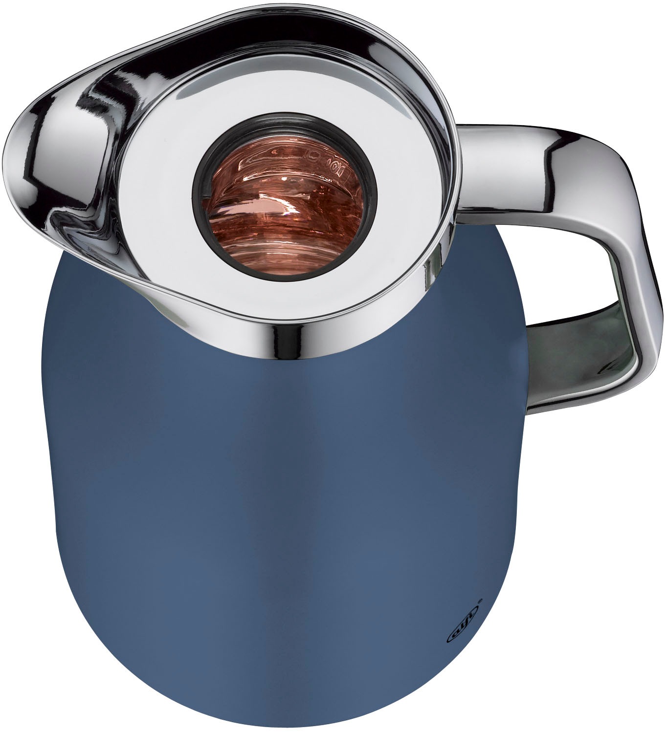Alfi Isolierkanne »SKYLINE, mit Hartglaseinsatz und ergonomischem Griff«, 1 l, (1 St.), 12h heiß & 24h kalt, Drehverschluss mit bequemem Druckknopf