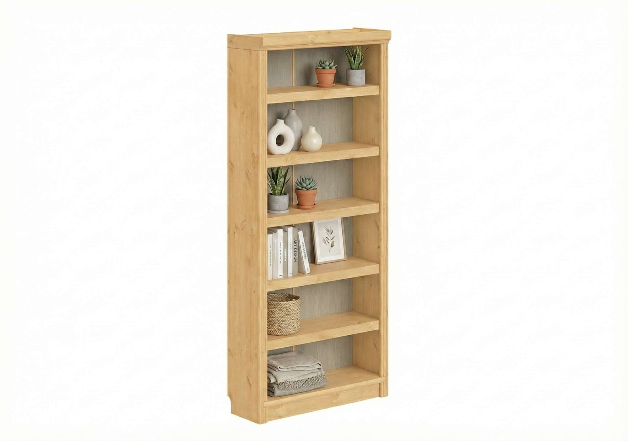 OTTO home Bücherregal »Soeren Regal B/T/H: 80/29/185 cm, 6 Fächer« aus massiver Kiefer, FSC®-zertifiziert