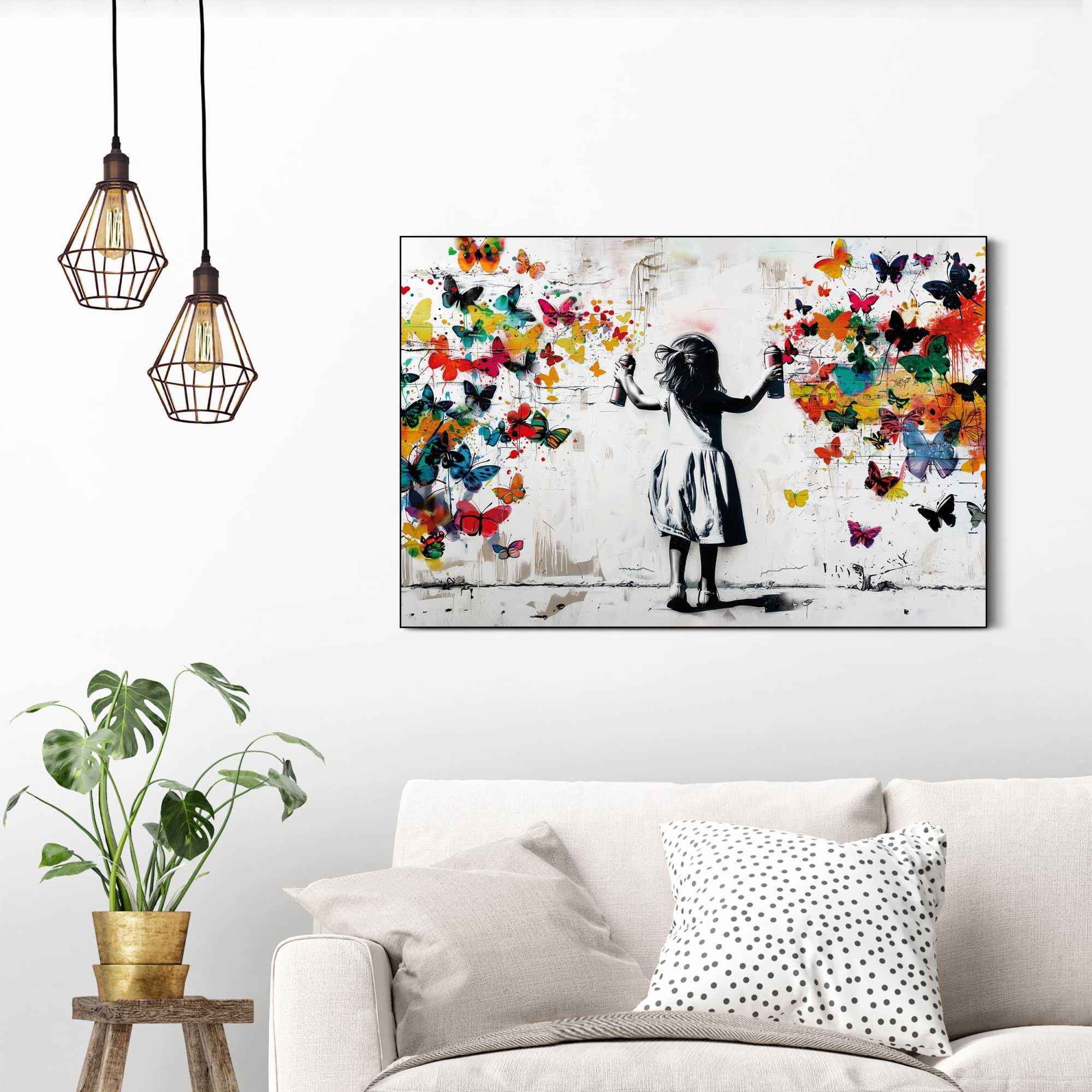 Reinders! Wandbild »Wolke von Schmetterlingen«, Kinderzimmer - Mädchen - Me günstig online kaufen