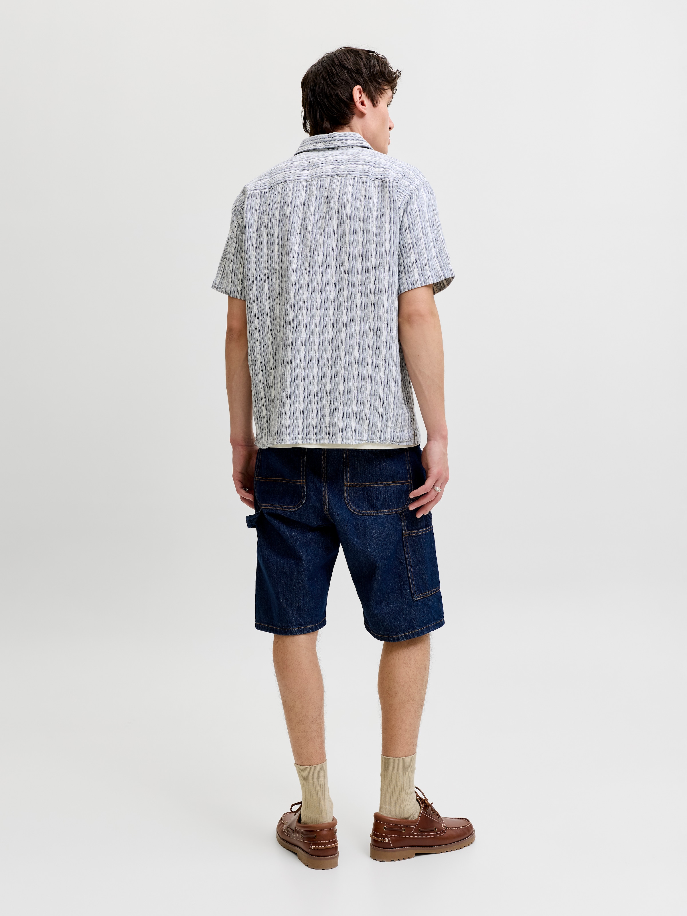 Jack & Jones Kurzarmhemd »JPRBLUTIAGO STRUCTURE SS RESORT SHIRT SN« Baumwolle, locker geschnitten