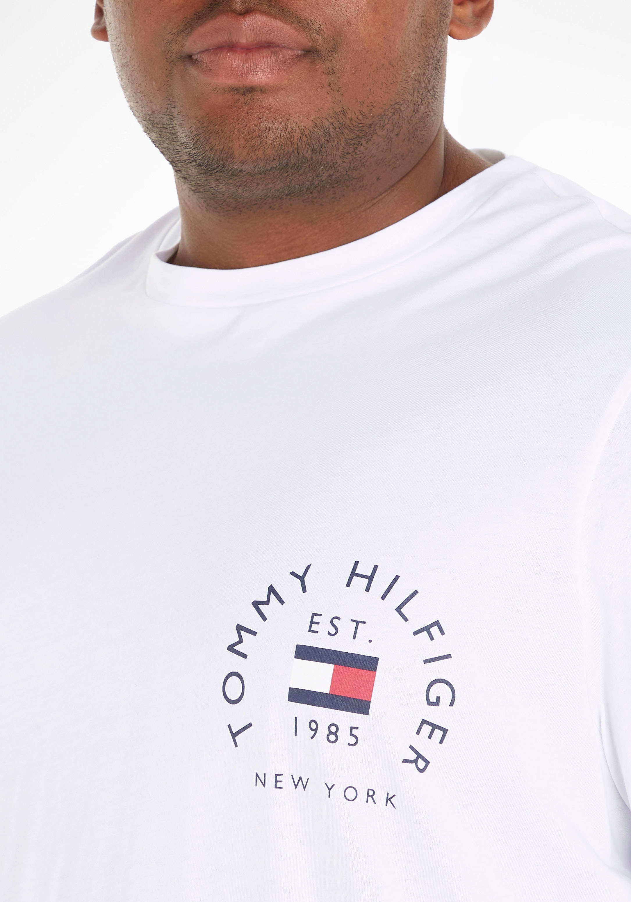 Tommy Hilfiger Big & Tall Langarmshirt »BT-HILFIGER FLAG ARCH LS TEE-B«  online bestellen