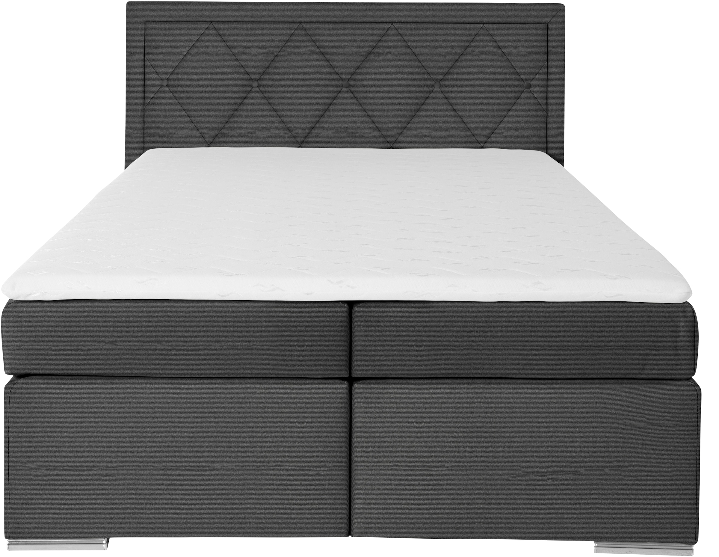 Leonique Boxbett »Alfie, Bestseller, wahlweise mit Bettkasten«, mit Knopfheftung im Kopfteil, H2, H3 und H4 wählbar