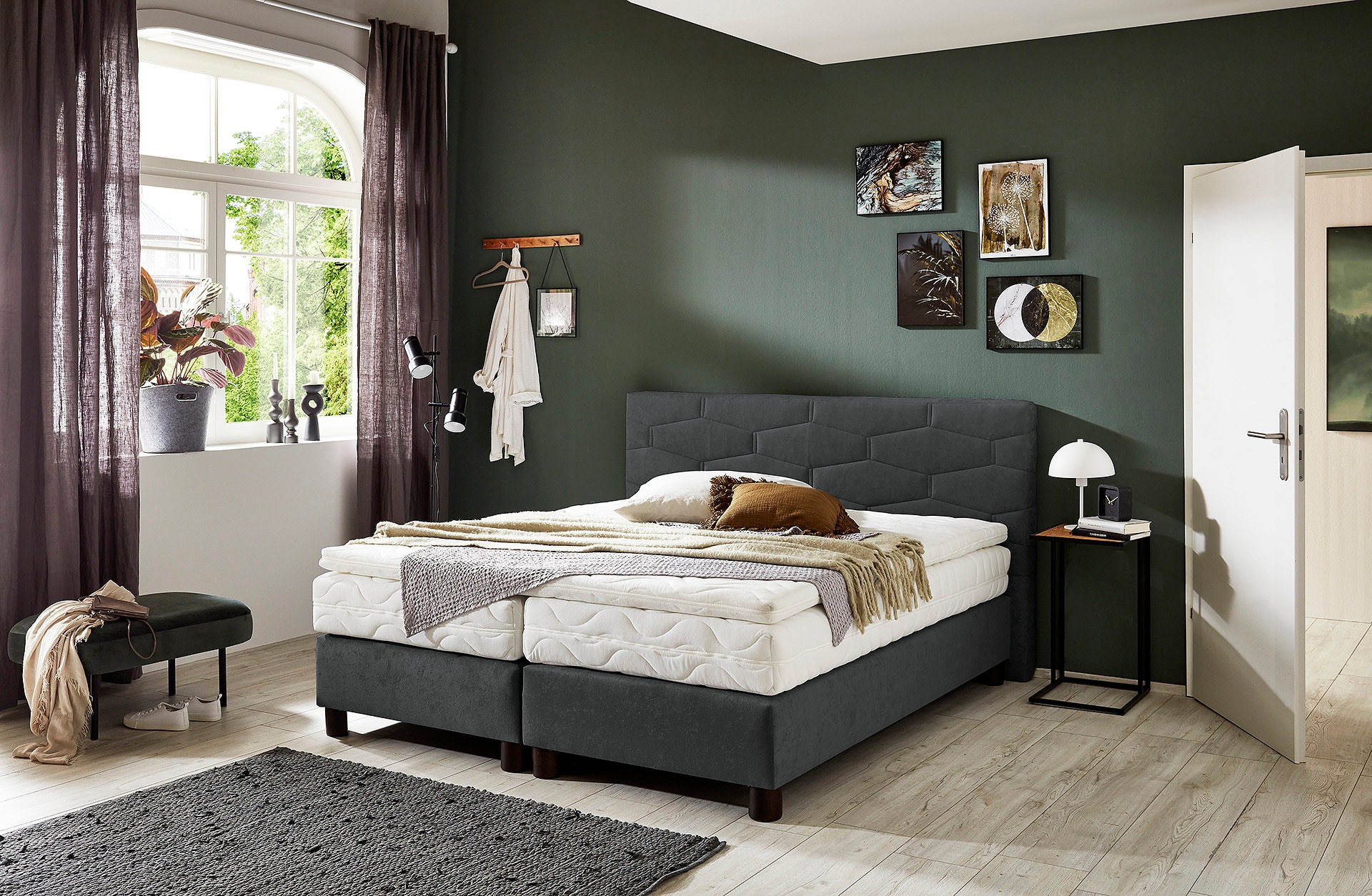 Westfalia Schlafkomfort Boxspringbett wahlweise mit Topper günstig online kaufen