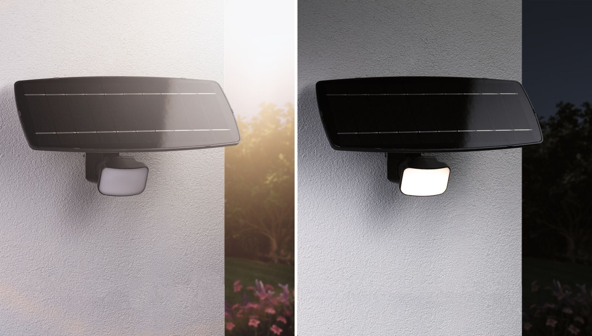 Paulmann Flutlichtstrahler »Flotas IP65 3000K 700lm Anthrazit« LED-Modul 1 Stk. Warmweiß inkl. Dämmerungsgesteuerter Bewegungsmelder (HF)