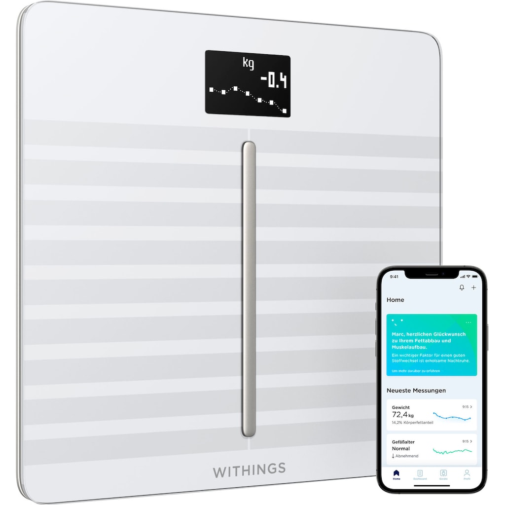 Withings Körper-Analyse-Waage »Body Cardio«