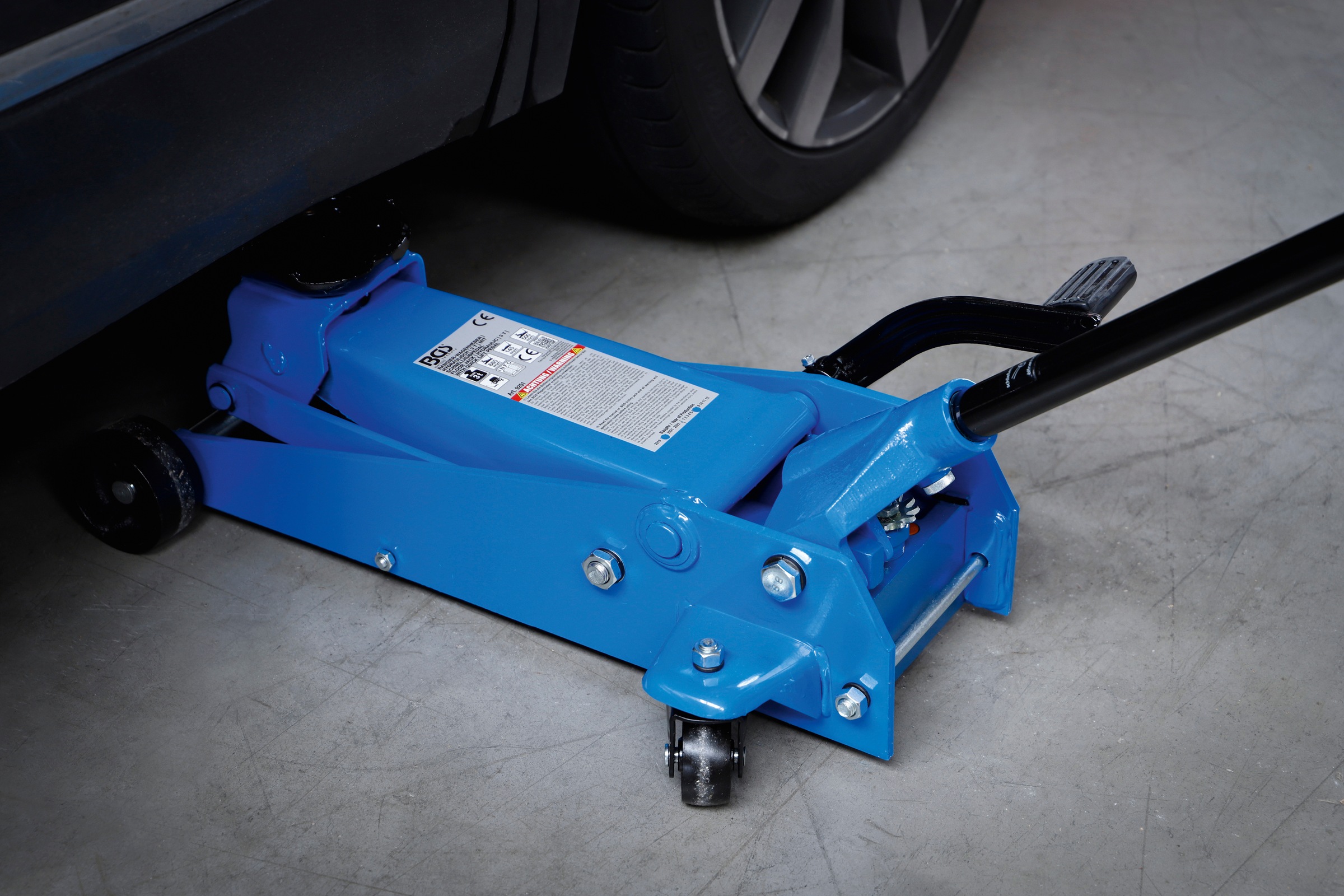 BGS Rangierwagenheber »9251«, hydraulisch, bis 3 t, mit Schnellhubpedal