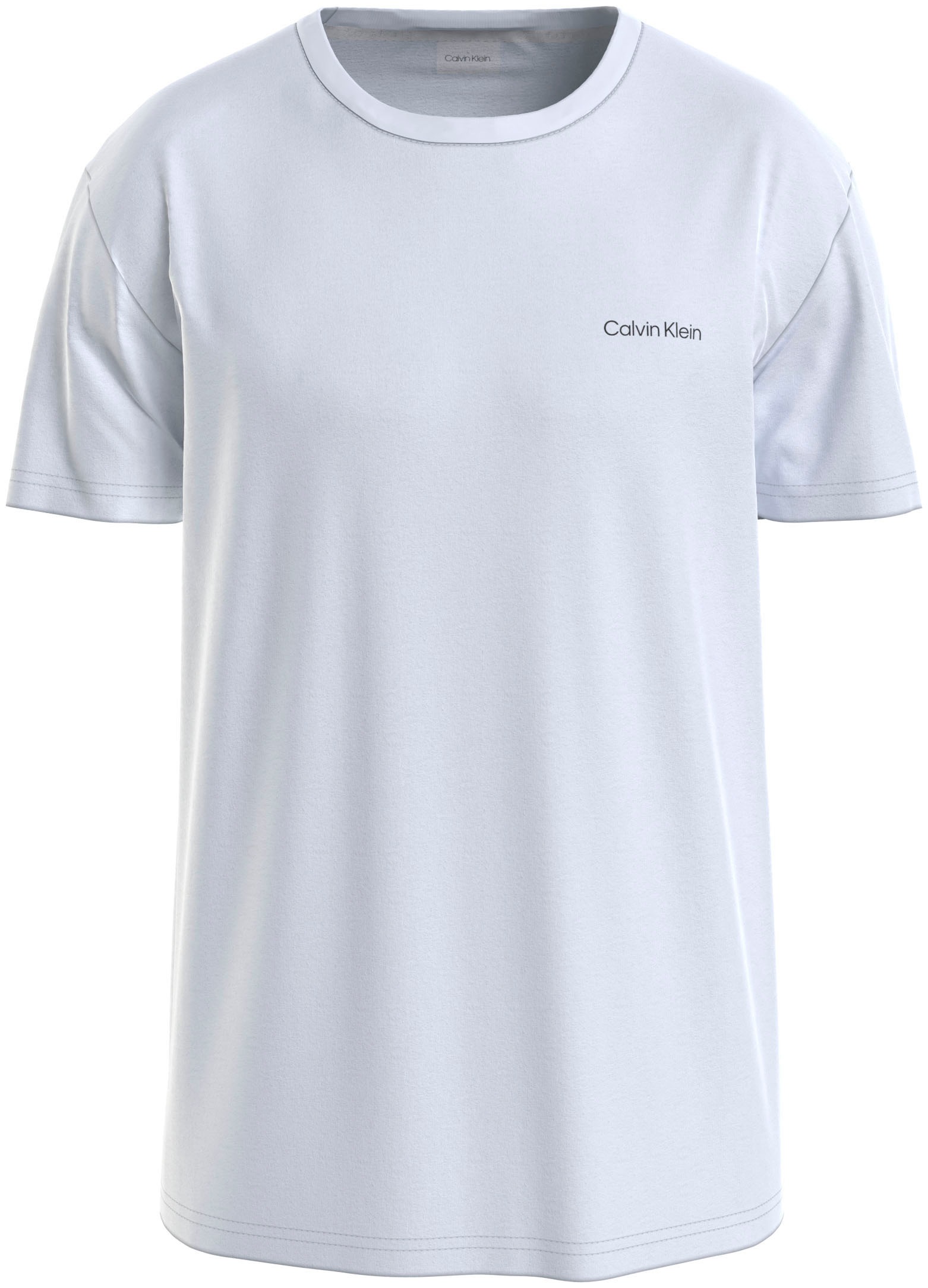 Calvin Klein T-Shirt »Micro Logo«, aus dickem Winterjersey, mit Logoprint