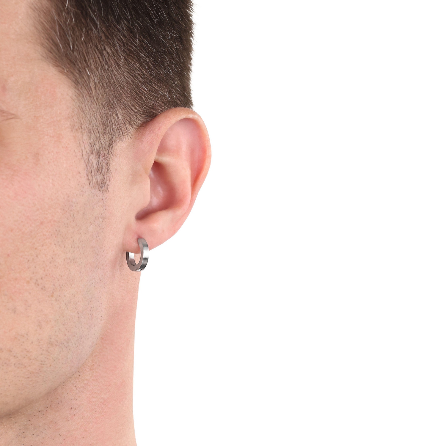 Amor Paar Creolen »inkl. 1 Kreuz-Anhänger«