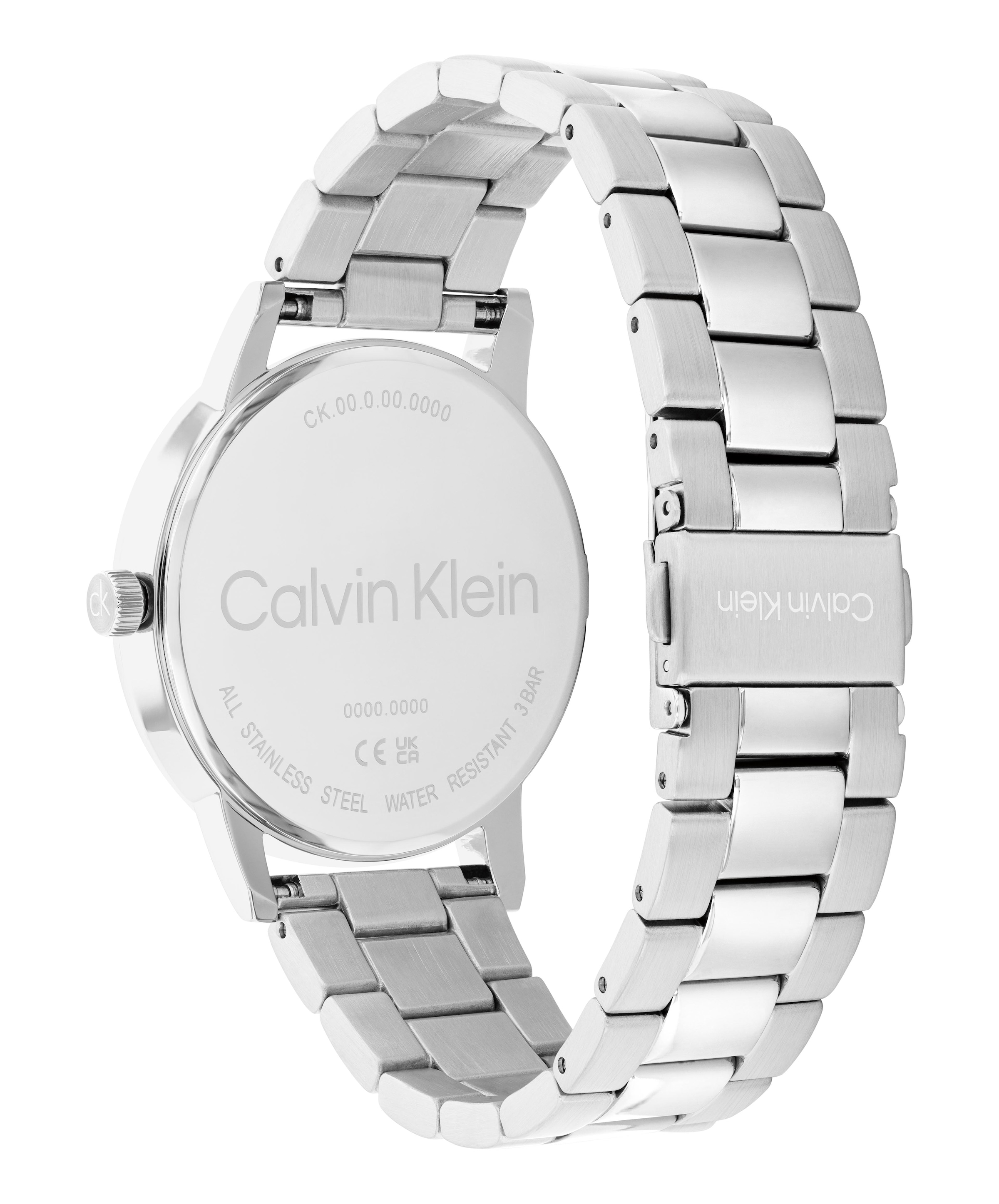 Calvin Klein Quarzuhr »CK Linked« Armbanduhr, Damenuhr, Edelstahlarmband, analog