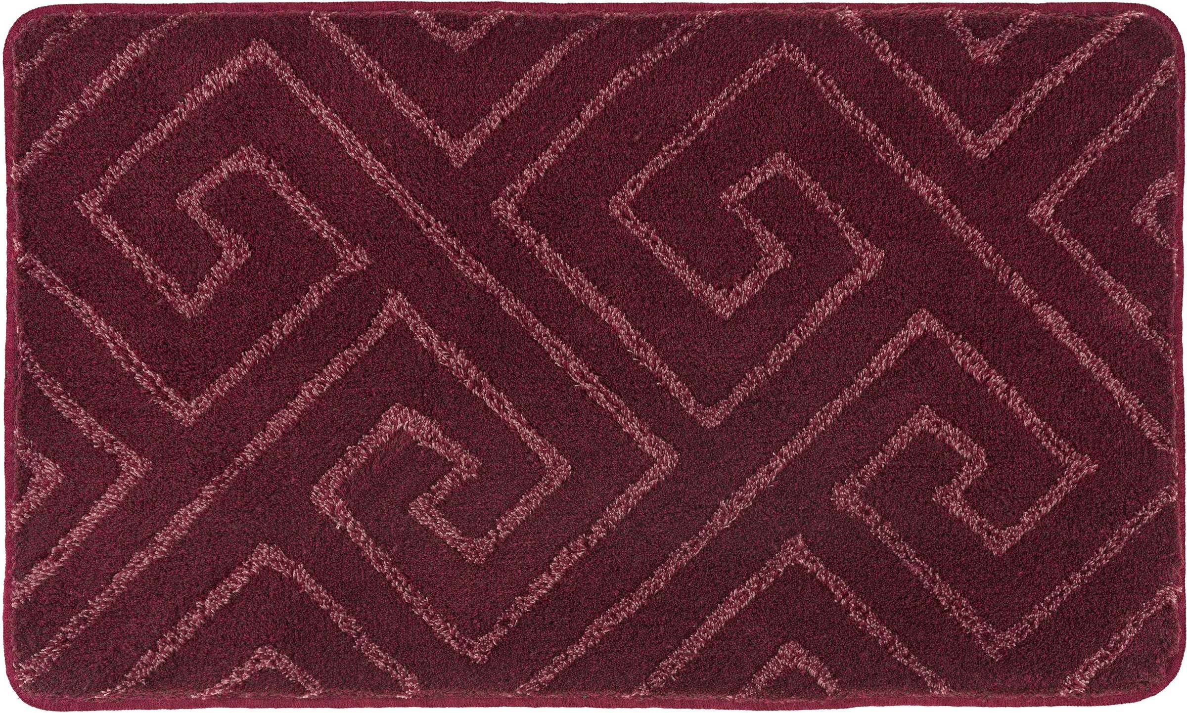 Kleine Wolke Badematte »Jenna«, rutschhemmend beschichtet, fußbodenheizungsgeeignet, Badteppich, geometrisches Design, waschbar