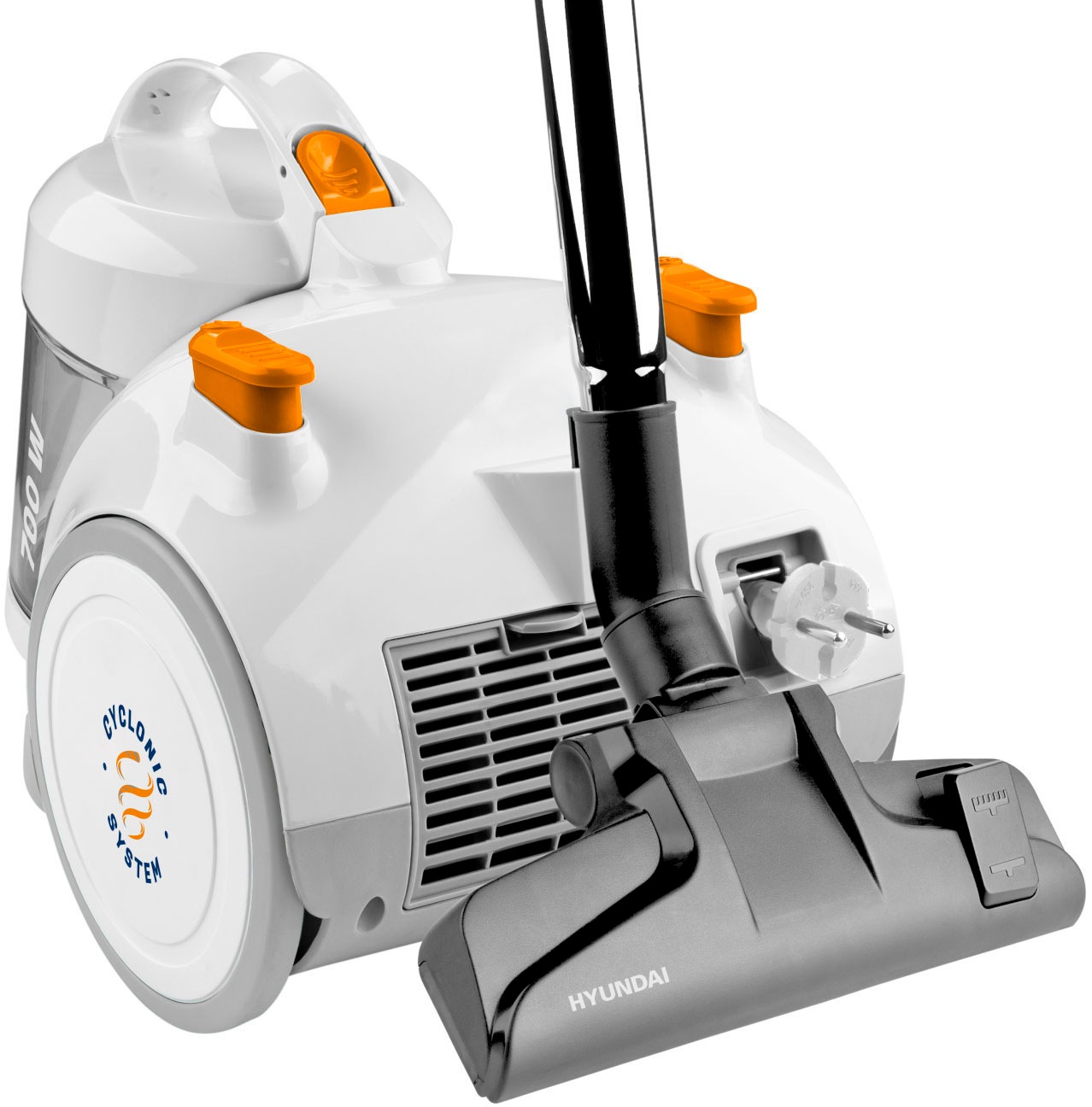 Hyundai Bodenstaubsauger »VC009«, 700 W, beutellos, ECOMotor, 2xHEPA-Filter, 1,5l Vo, 8m Aktion-Radius