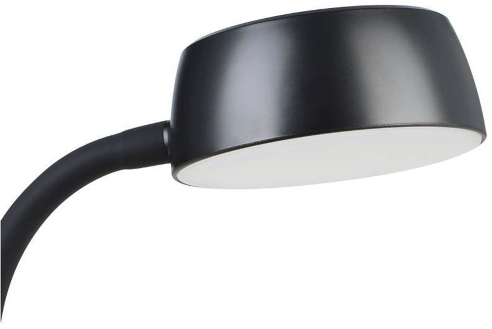 EGLO Tischleuchte »CABALES Tischleuchte, schwarz, Wippschalter am Leuchtkopf, Tischlampe«, 1 flammig, Leuchtmittel LED-Modul | LED wechselbar, Tischlampe, Nachttischlampe, Kunststoff, modern, warmweiß, H:31xD:14cm