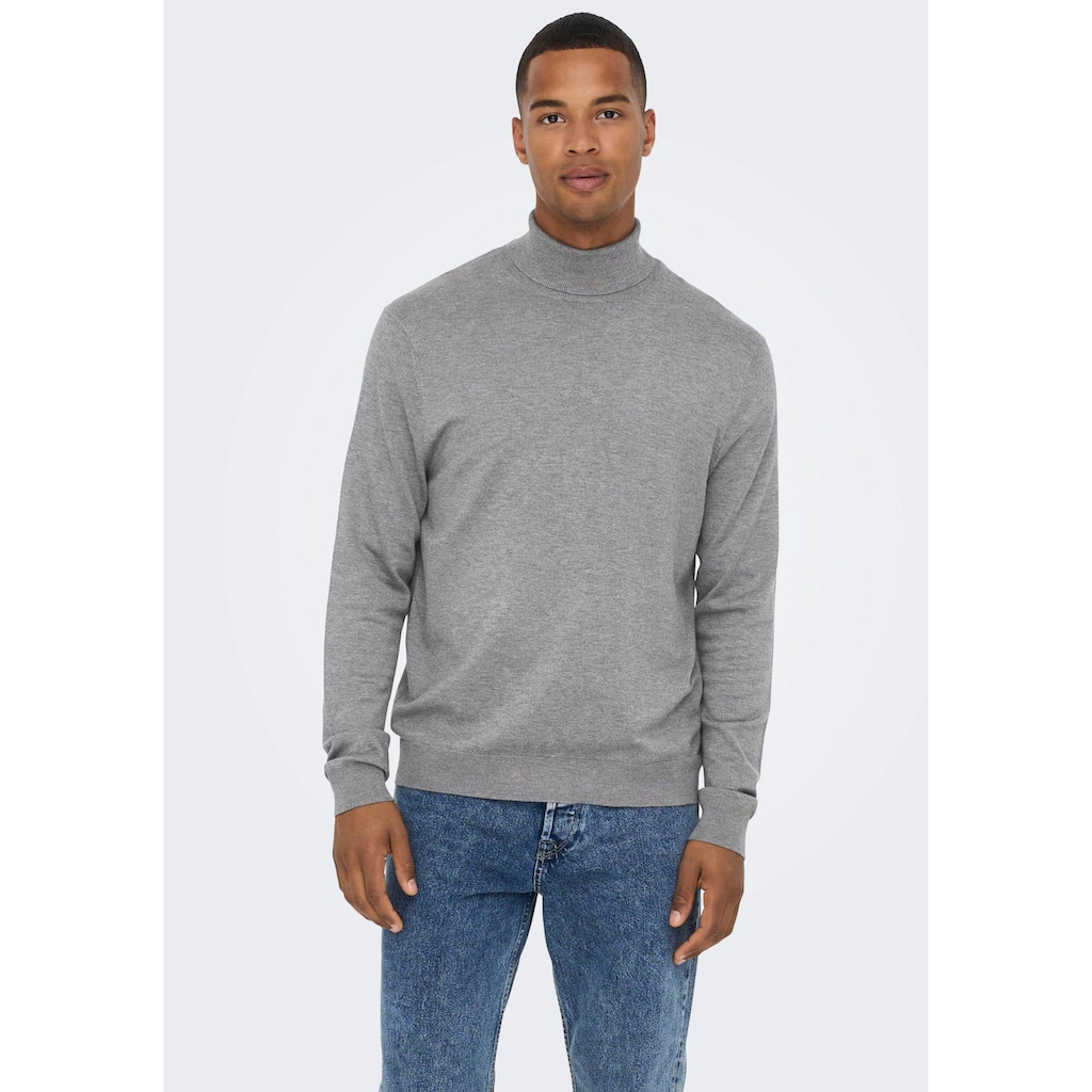 ONLY & SONS Rollkragenpullover »WYLER LIFE ROLL NECK KNIT«