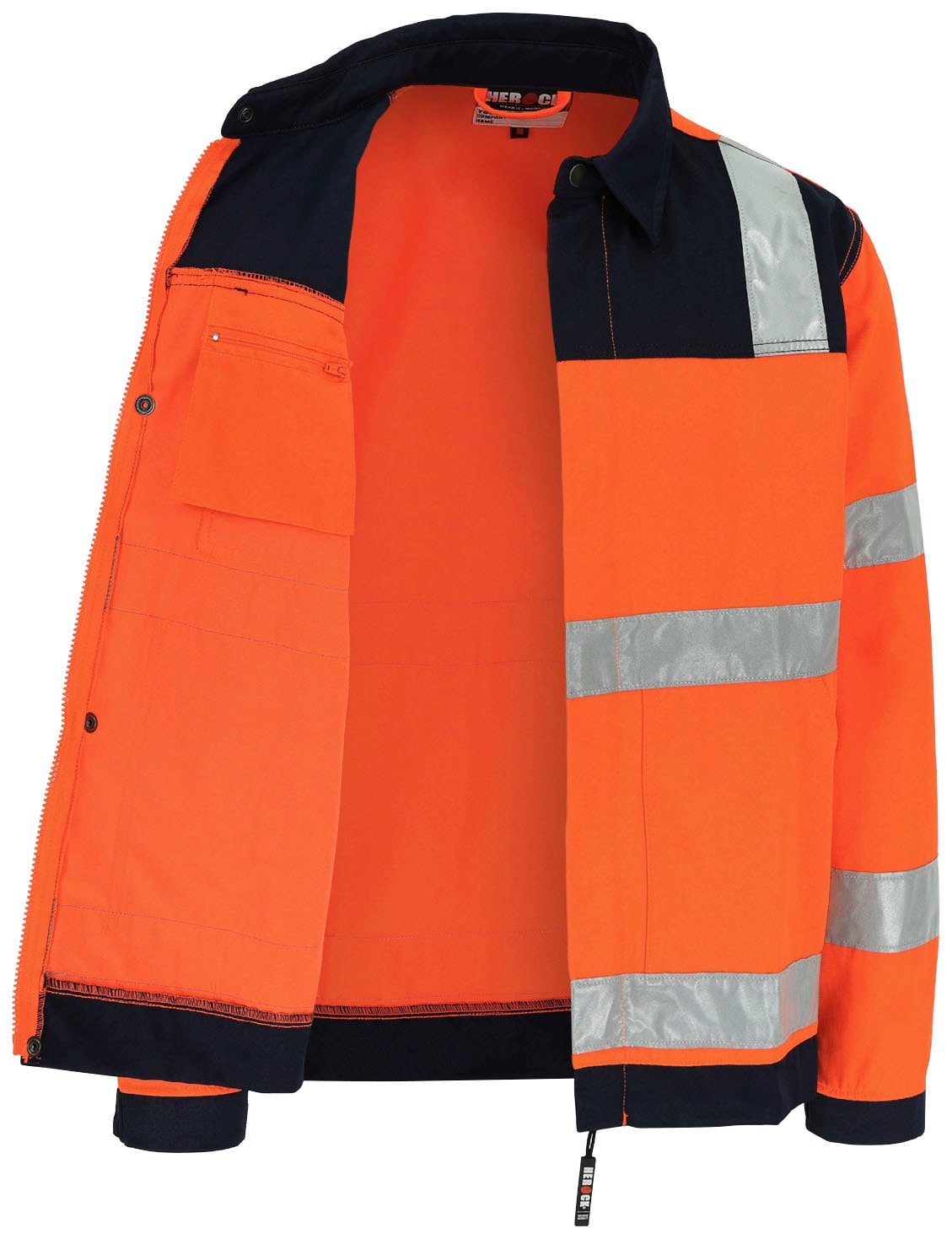 Herock Arbeitsjacke »Hydros 5cm Hochsichtbar Jacke«, 5 online Bündchen, eintellbare bestellen Bänder reflektierende Taschen, Hochwertig