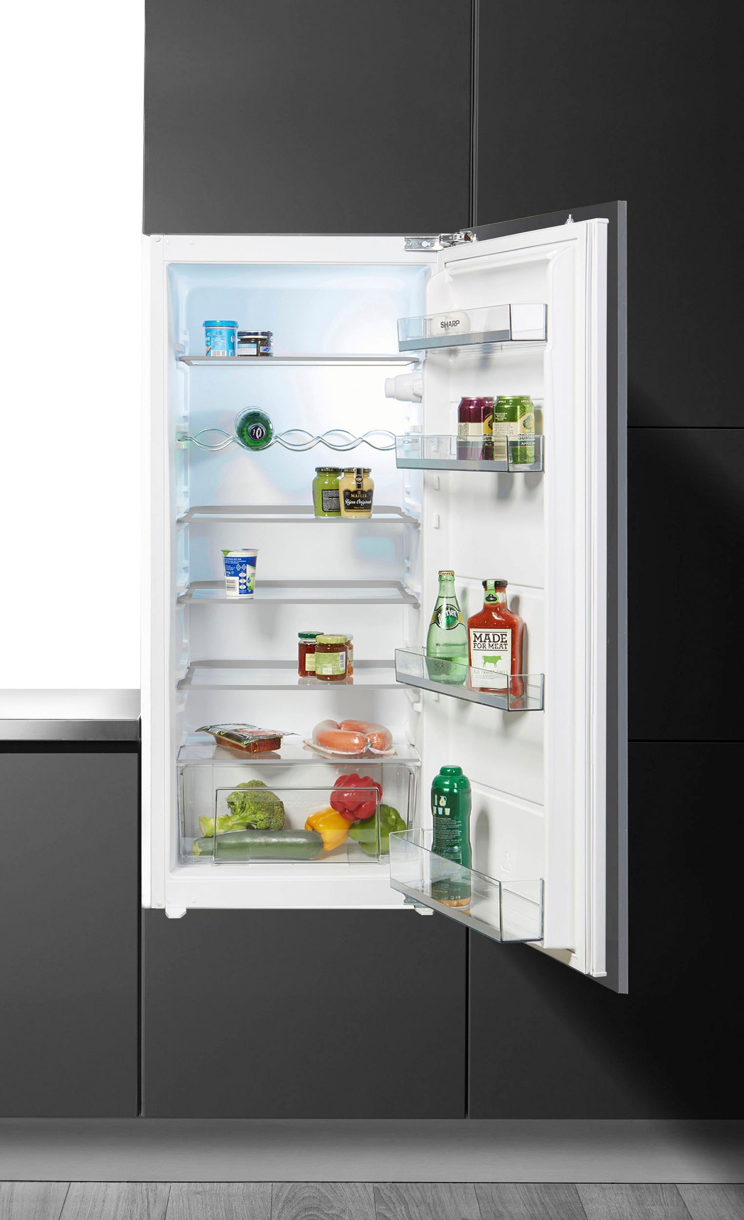 Sharp Einbaukühlschrank »SJ-LE204M0X-EU«, SJ-LE204M0X-EU, 122,5 cm hoch, 54  cm breit auf Raten bestellen | Kühlschränke