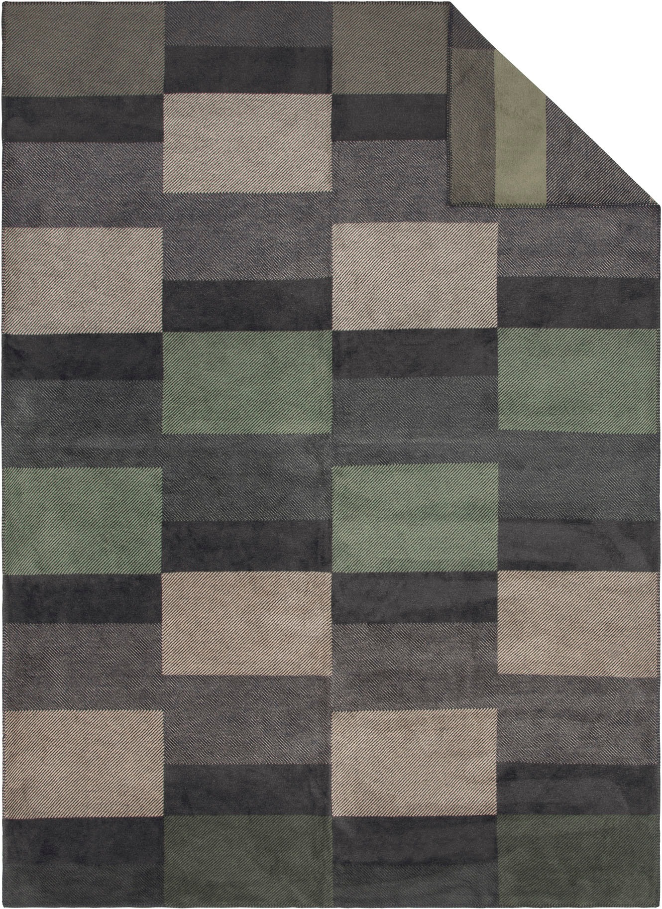 IBENA Wohndecke »Wohndecke Madeira« mit modernem Kachelmuster günstig online kaufen