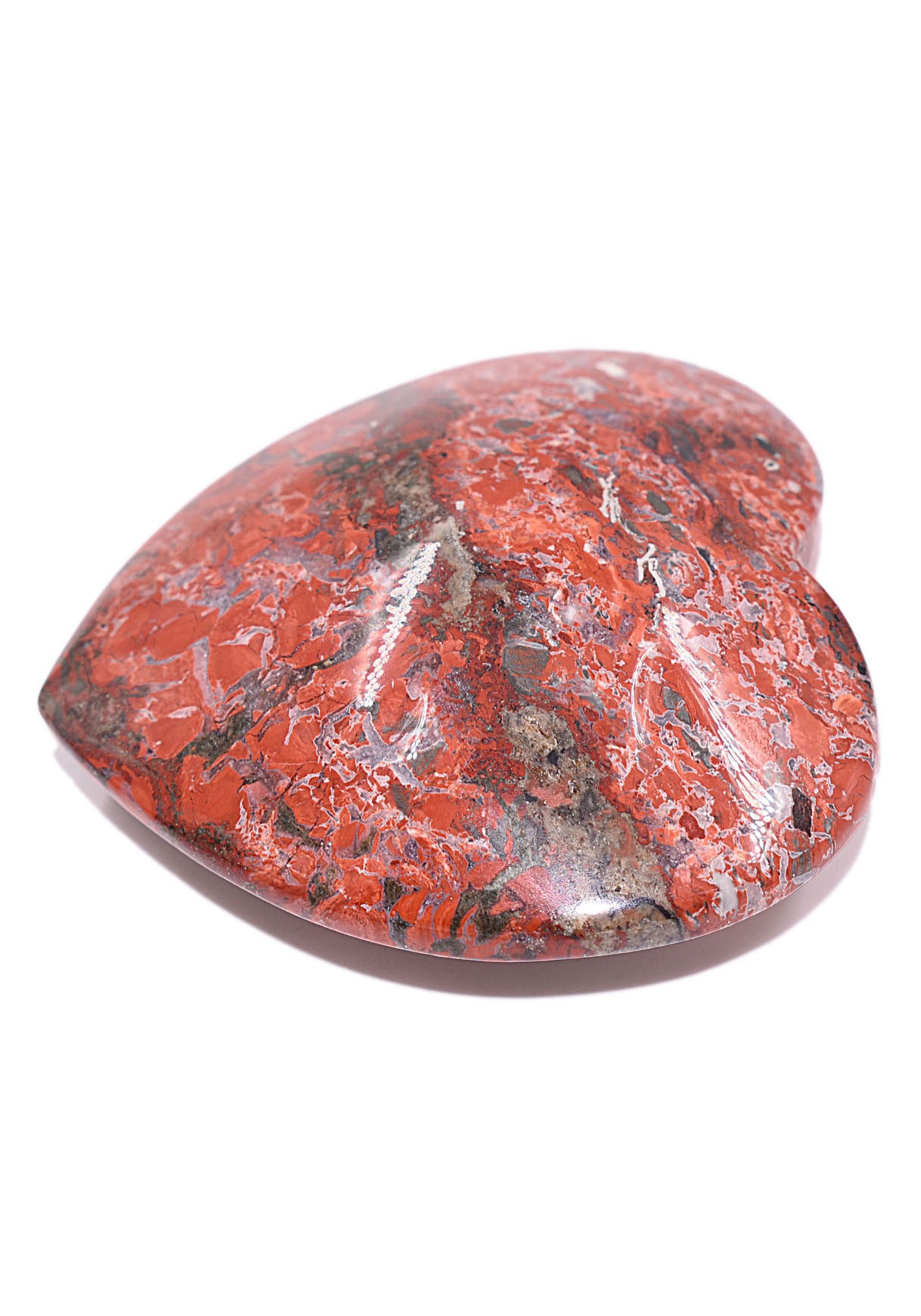 Firetti Edelstein »Schmuck Geschenk Herz«, (1 St.), Poppy Jasper, Handschmeichler