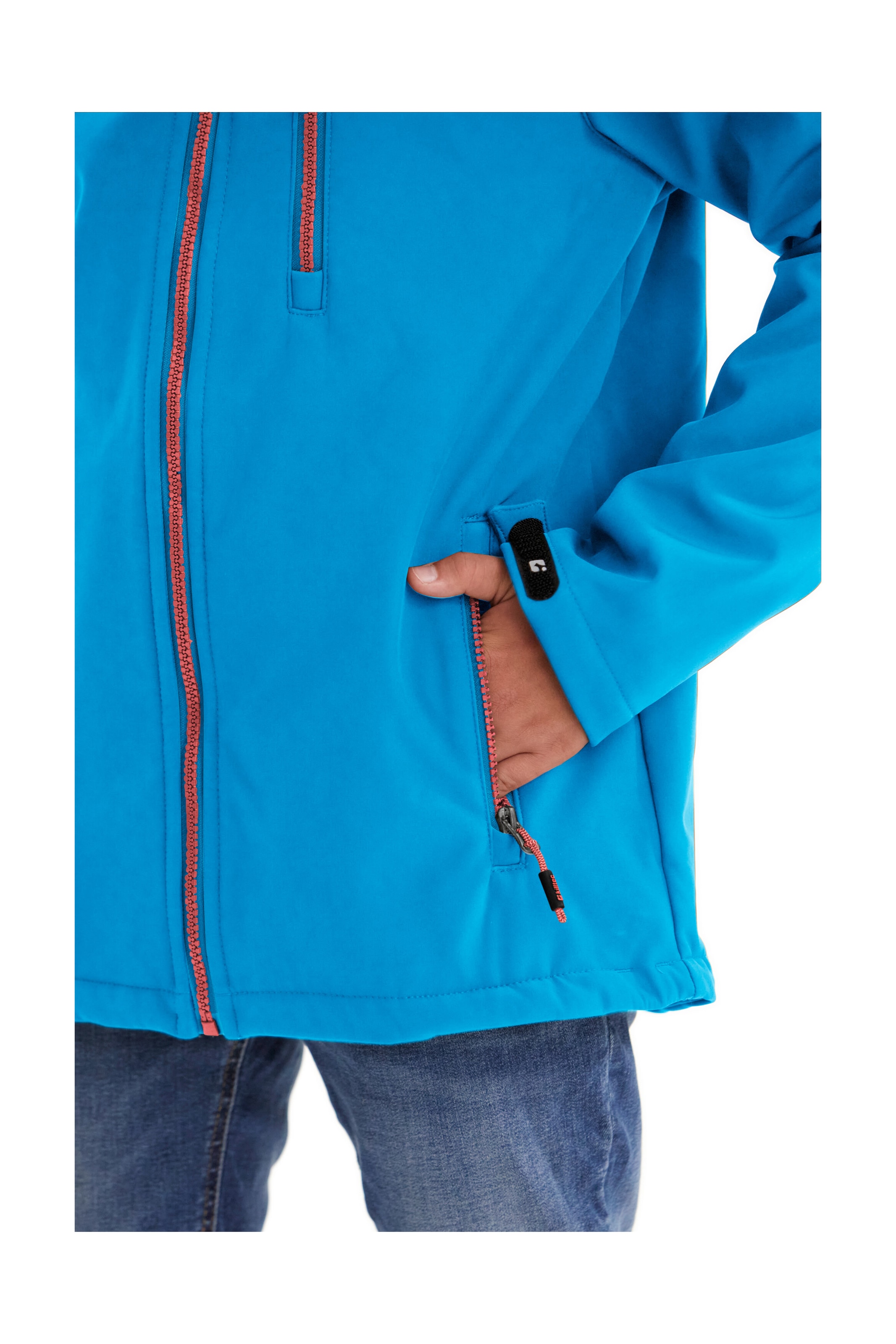 Killtec Softshelljacke »Boys Softshelljacke« Wasserabweisende Softshelljacke mit Kapuze, Fleece