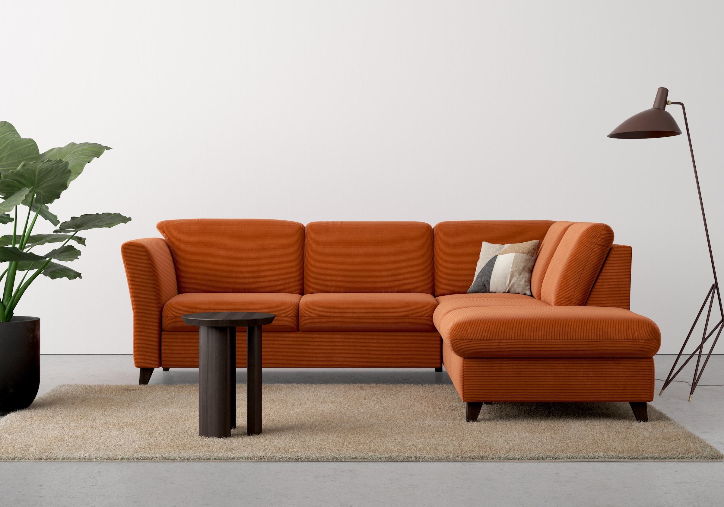 Home affaire Ecksofa »Trelleborg L-Form«, wahlweise mit Bettfunktion und Bettkasten, inkl. Federkern-Polsterung