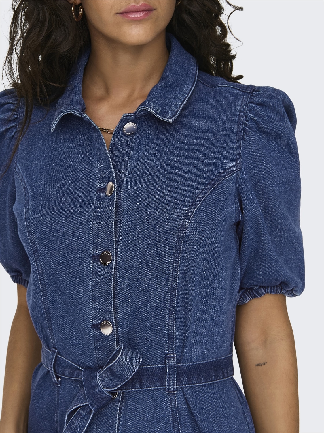 ONLY Jeanskleid »ONLVIBBE SS BELT DNM DRESS NOOS«