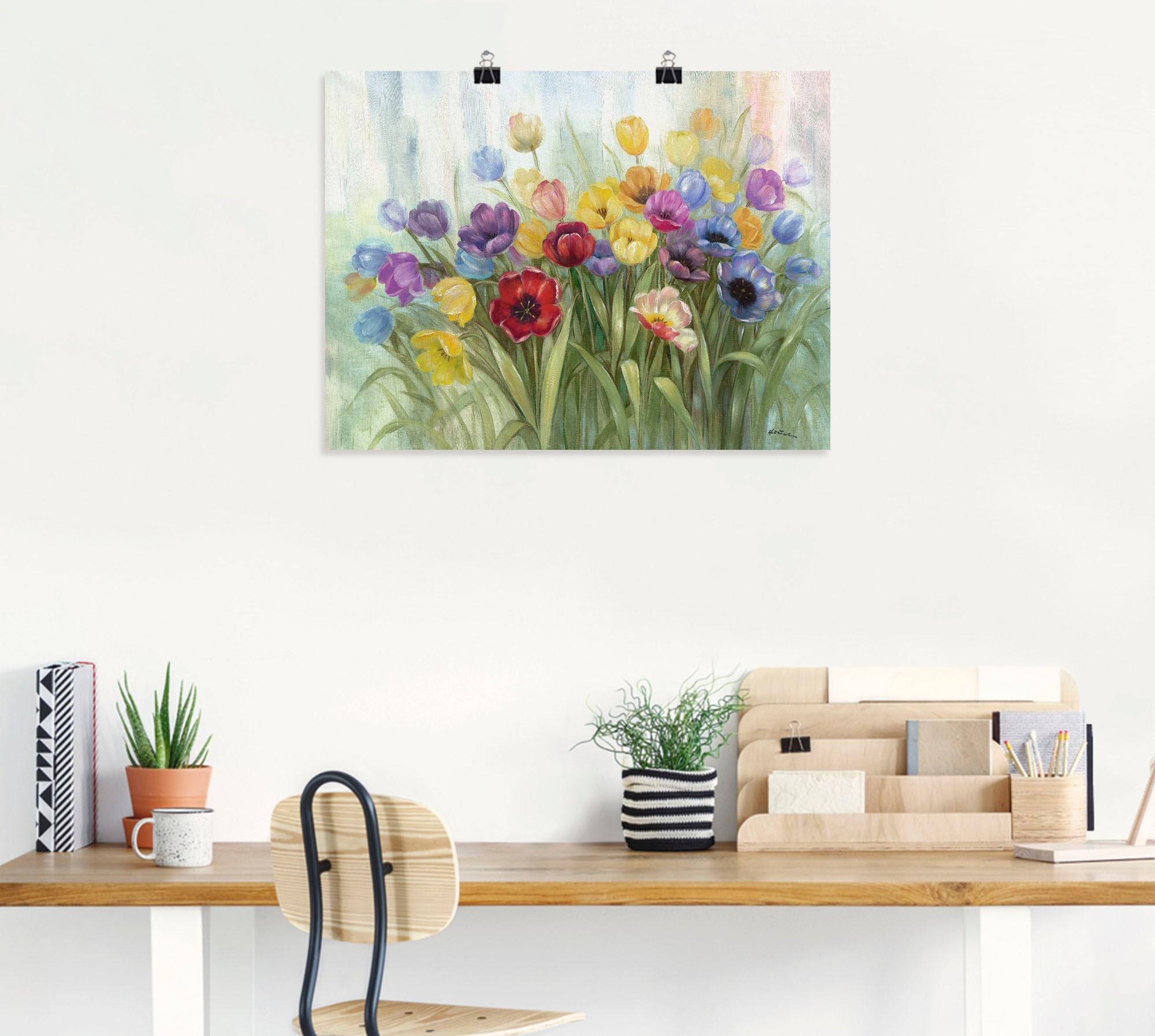 Artland Wandbild »Tulpenwiese I« Blumenwiese 1 Stk. tlg. als Leinwandbild, Poster in verschied. Größen