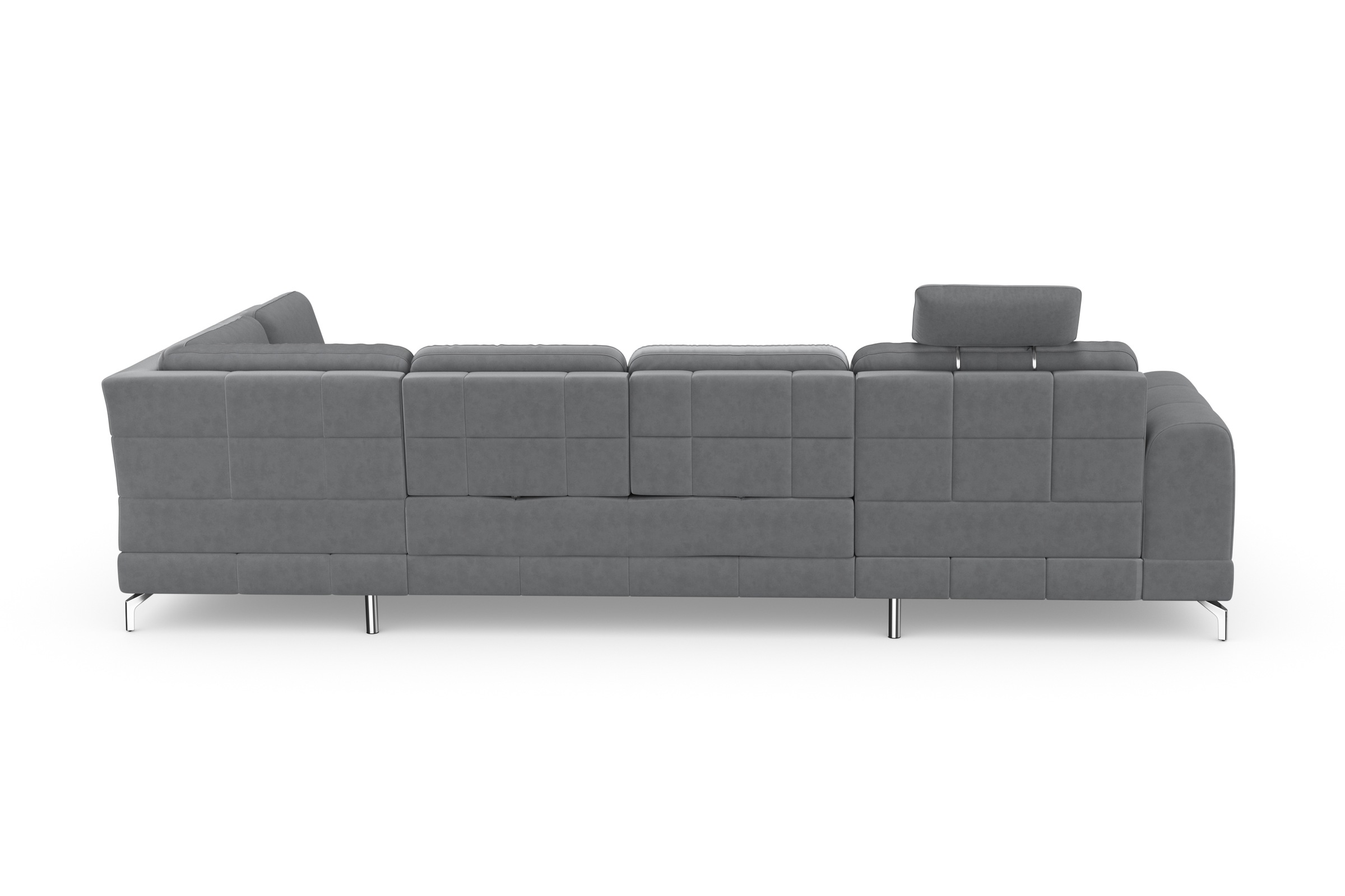 sit&more Wohnlandschaft »Bendigo U-Form«, inklusive Sitztiefenverstellung, Bodenfreiheit 12 cm, in 2 Fußfarben