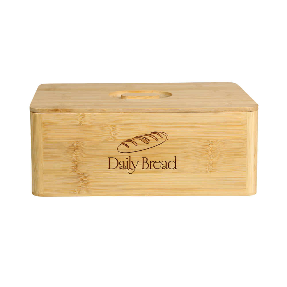 KESPER® Brotkasten »Brotbox, Bambus, FSC« mit Deckel, mit Einbrand