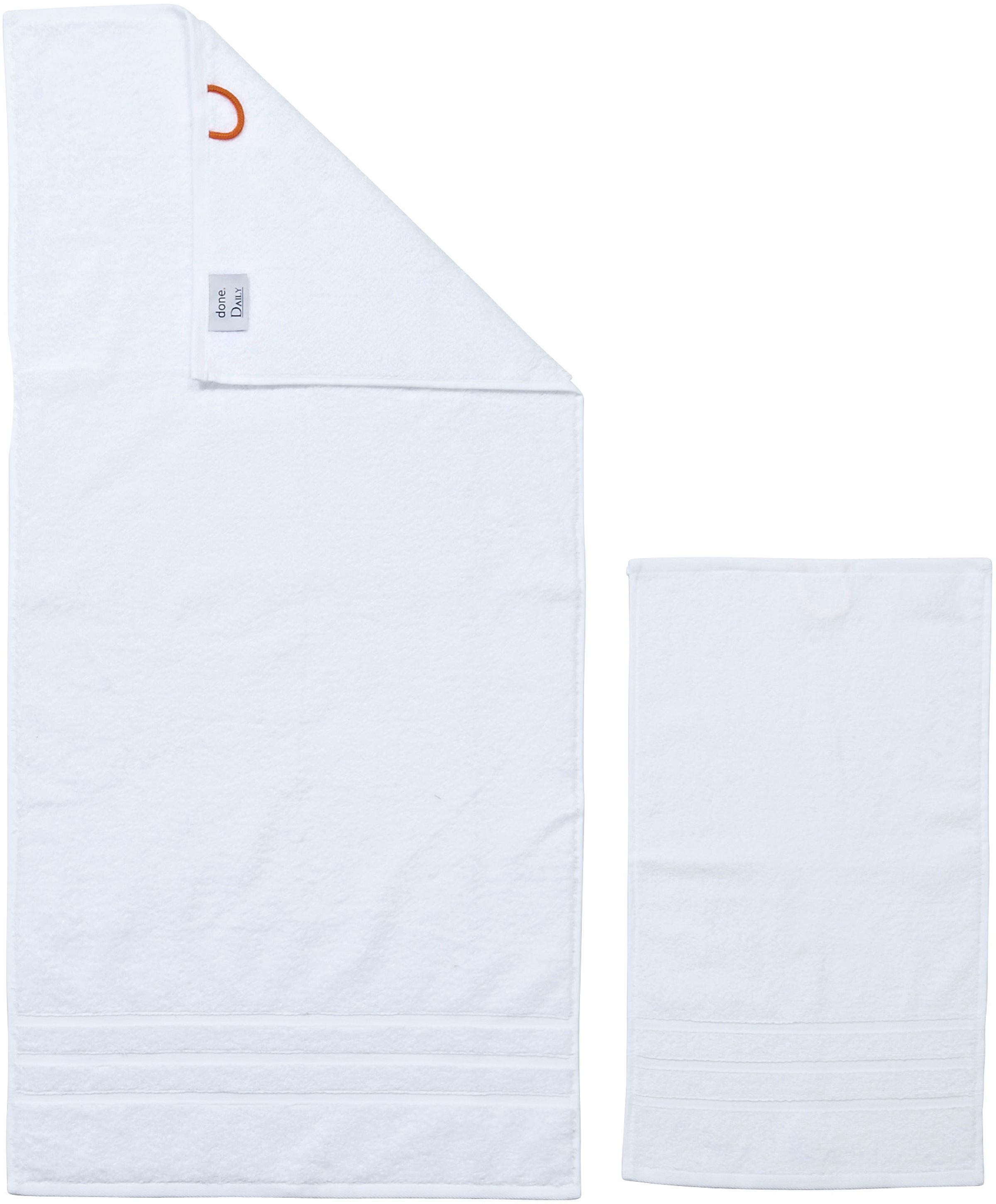 done.® Handtuch Set »Daily Uni«, (Set, 4 St., 2 Gästetücher (30x50 cm)-2 Ha günstig online kaufen