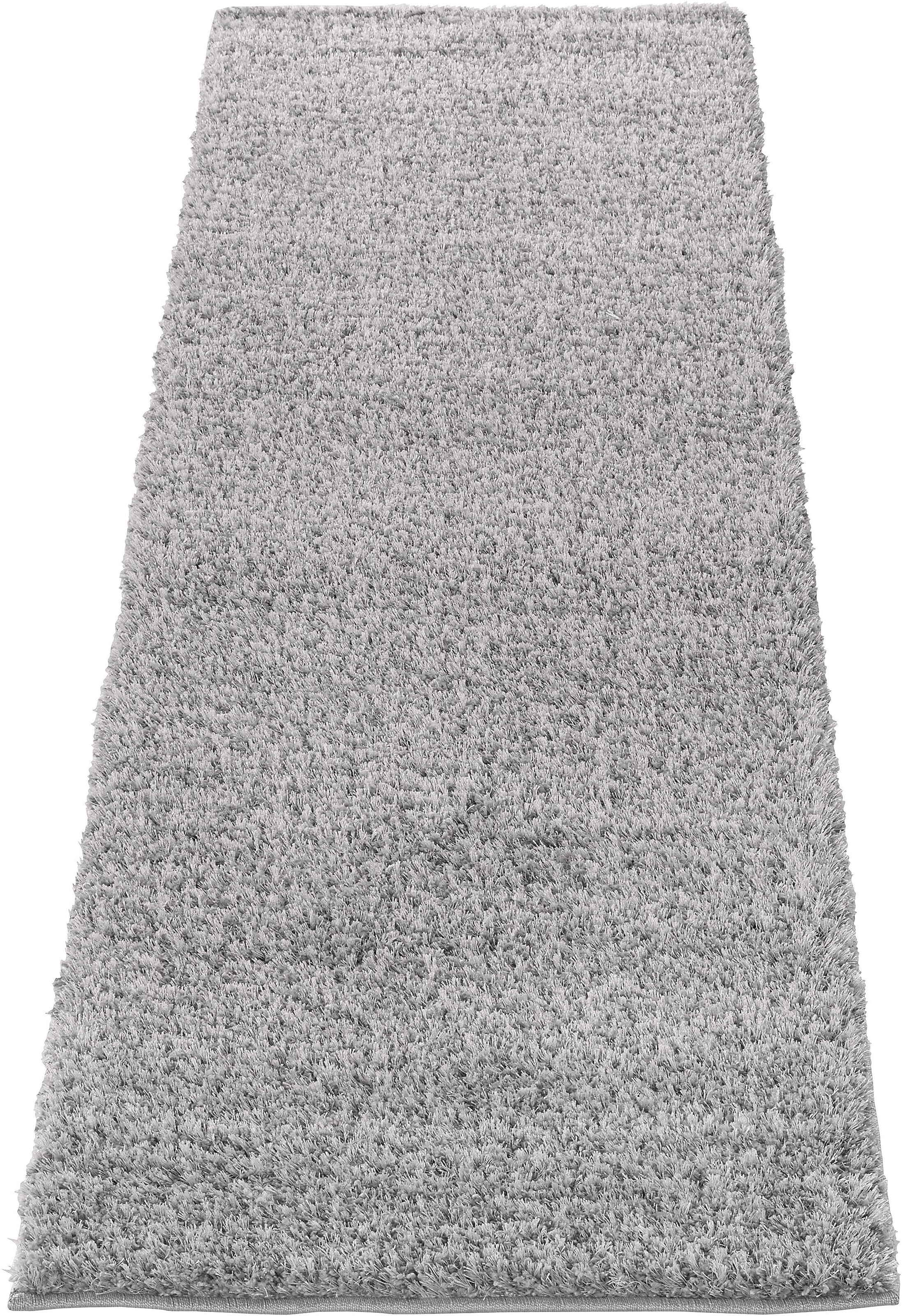 Guido Maria Kretschmer Home&Living Hochflor-Läufer »Cosima«, rechteckig, 30 mm Höhe, Mikrofaser, extra flauschig, weich, pflegeleicht, elegant, Läufer, Uni