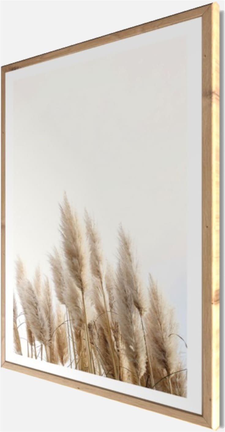 Bönninghoff Bild mit Rahmen »Wandbild gerahmt GETREIDE HALME 50x70 cm – Helles Naturmotiv Scandi« Gräser | Natur | Pflanzen | Pflanzenbilder 1 Stk. tlg. mit dekorativem Rahmen