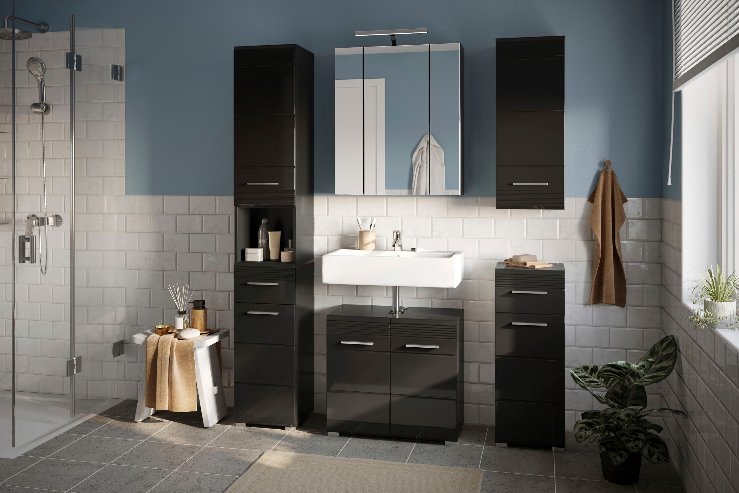 INOSIGN Badezimmerspiegelschrank »Malmö, Breite 60 cm, inkl. LED Beleuchtun günstig online kaufen