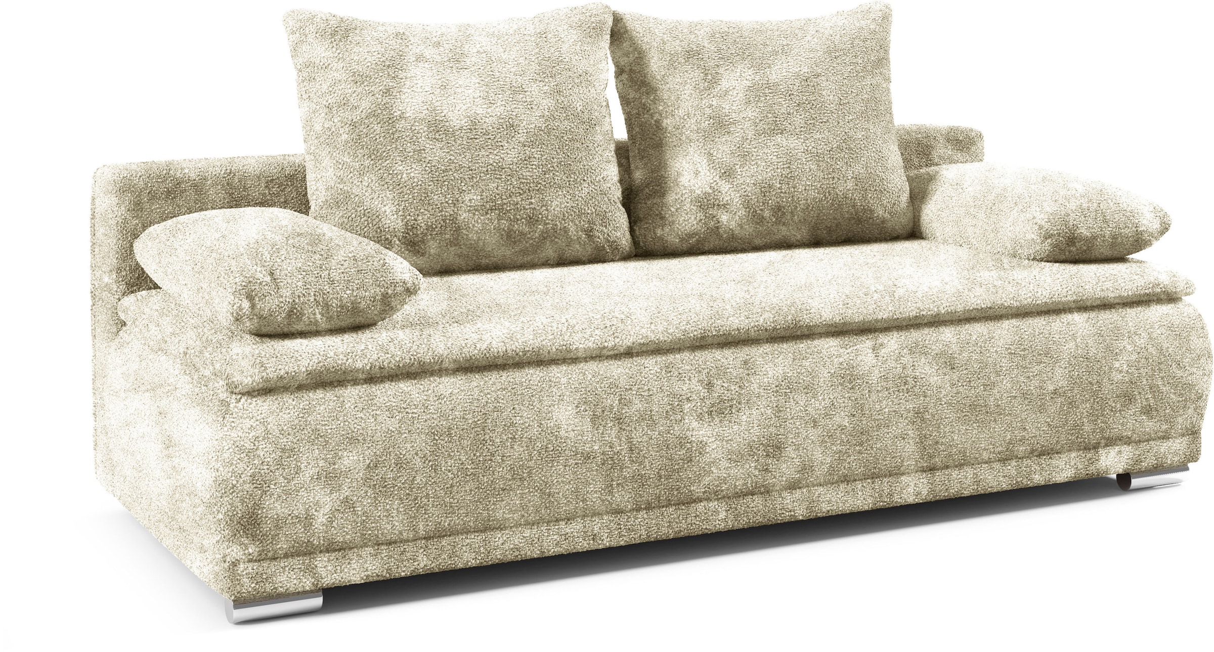 WERK2 Schlafsofa »Biggi, komfortabel und elegant, Breite 206cm,«, 2-Sitzer Sofa & Schlafcouch mit Bettkasten