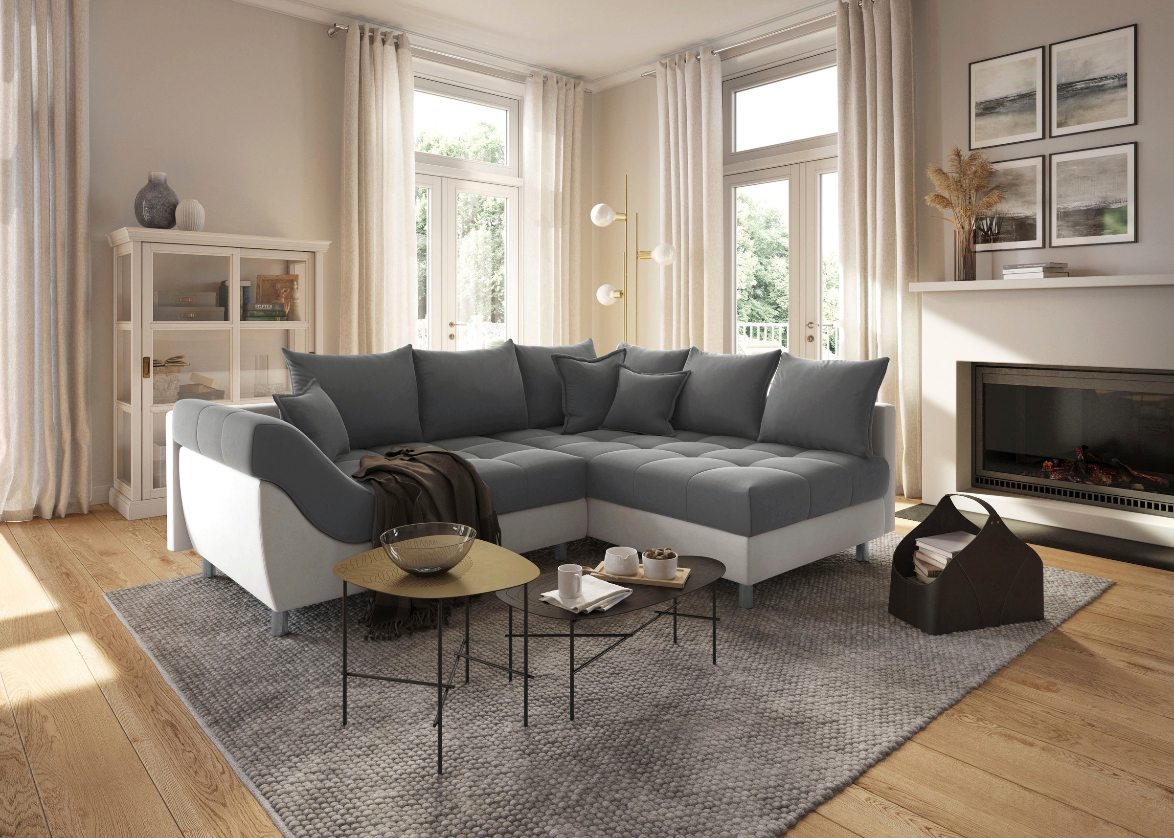 COLLECTION AB Ecksofa »Innsbruck L-Form« inklusive Federkern, Recamiere lin günstig online kaufen