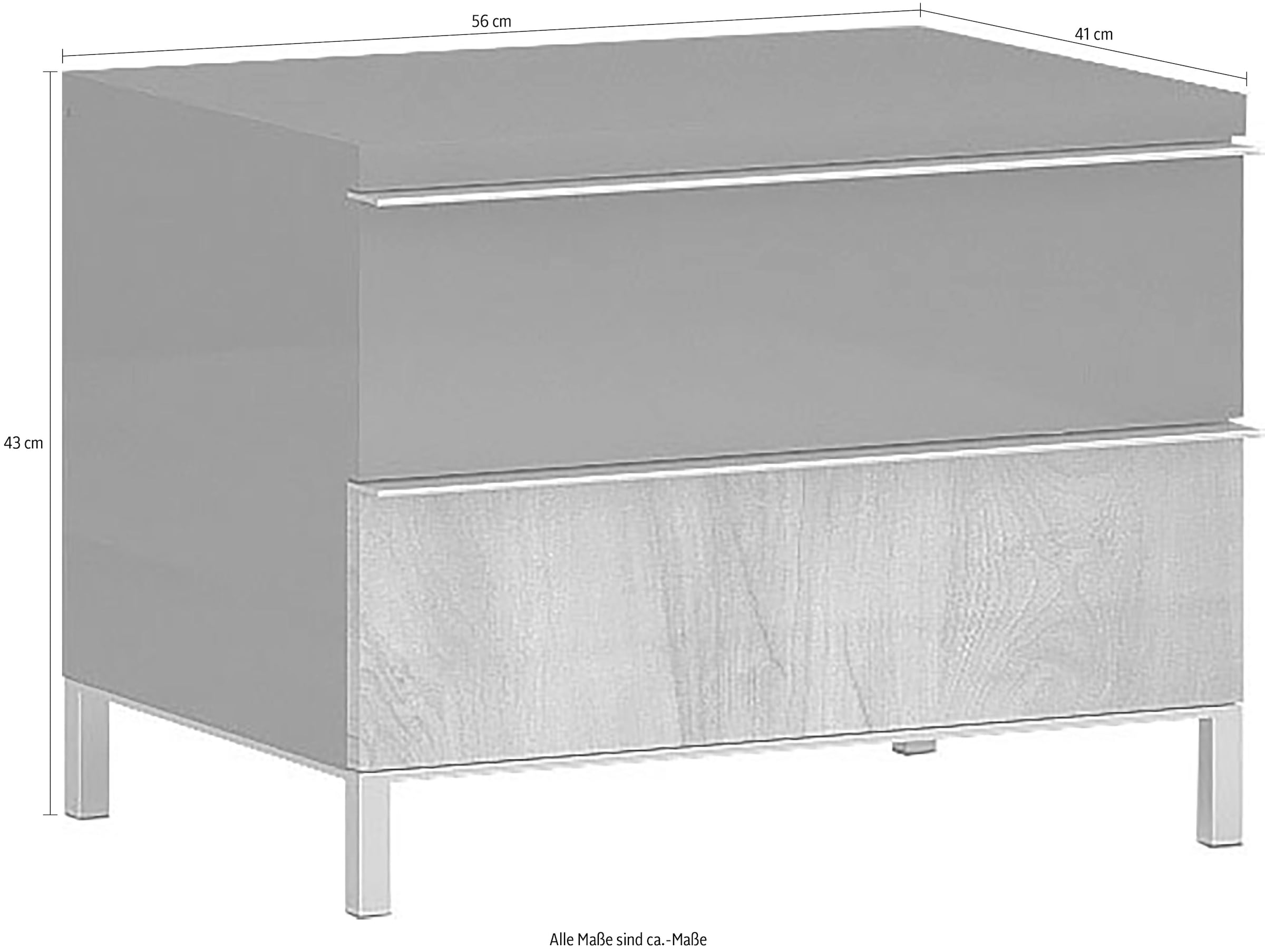 Places of Style Nachtkonsole »Onyx«, UV lackiert, mit Soft-Close-Funktion