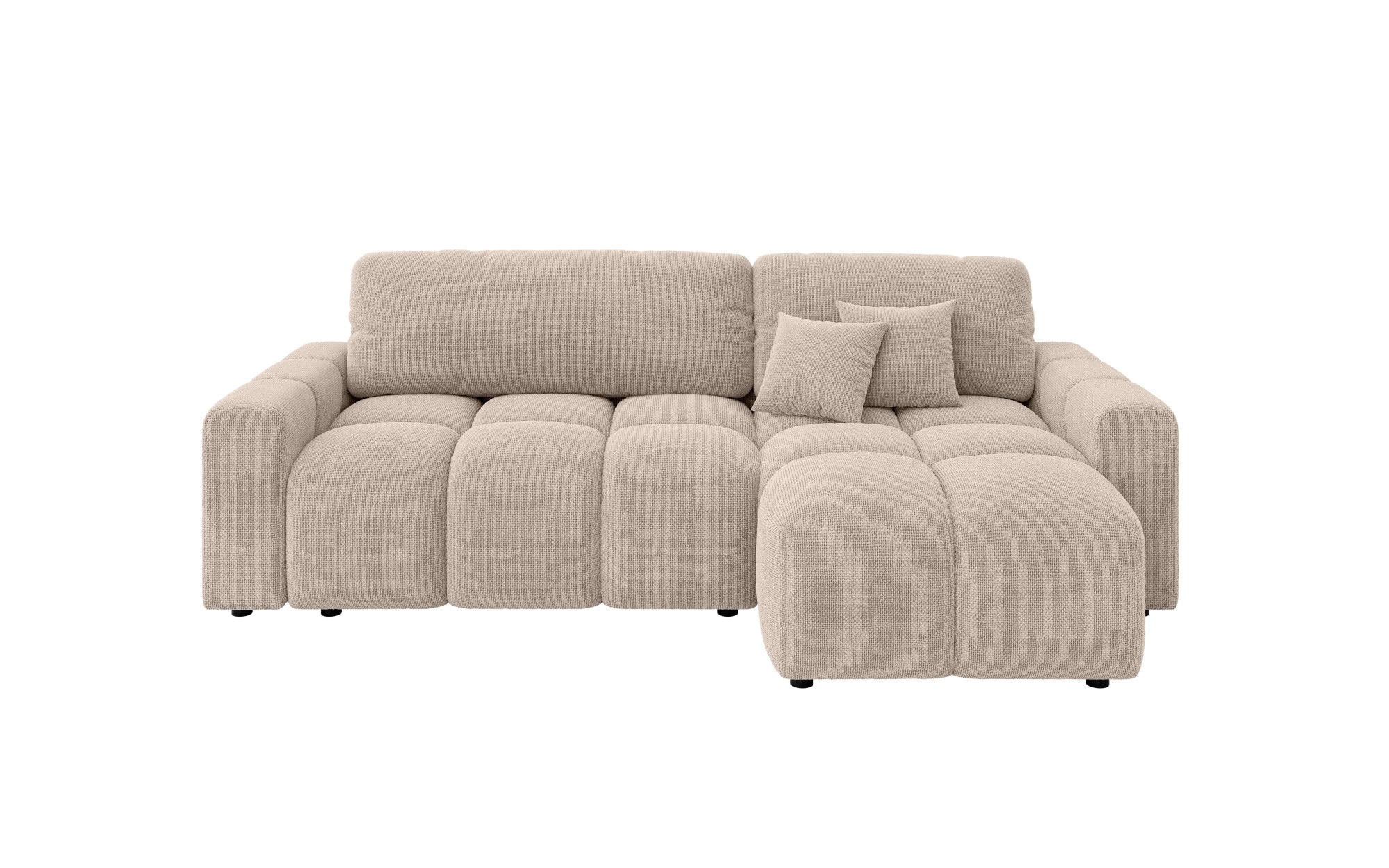 INOSIGN Ecksofa »FELICI, Schlafsofa 233cm, L-Form mit Recamiere beidseitig montierbar«, Designsofa mit Bettfunktion und Bettkasten, Maße B/T/H: 233/142/88 cm