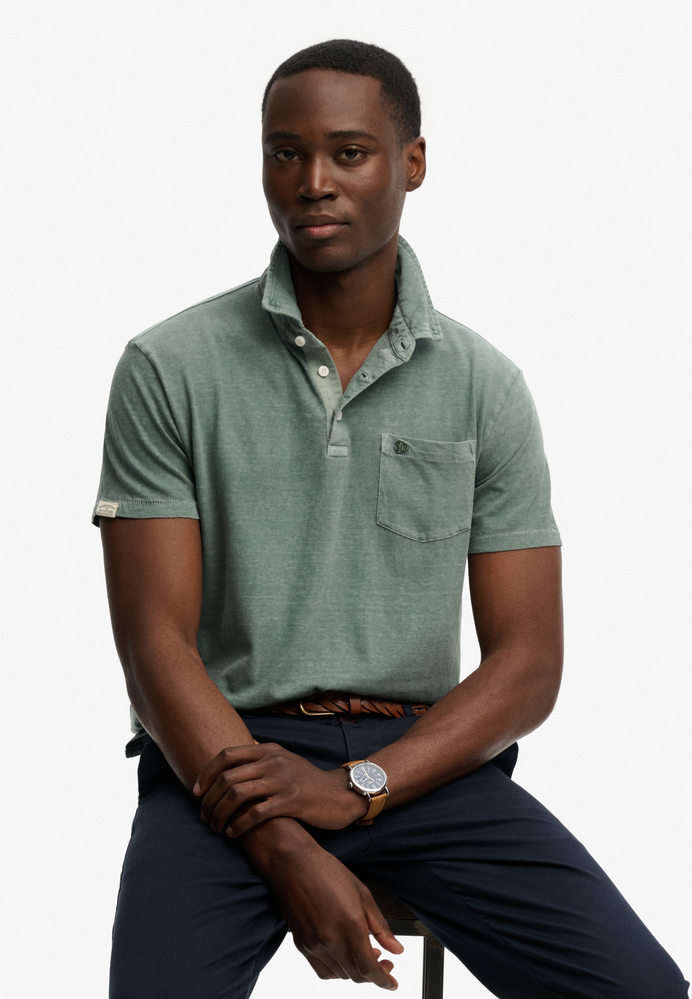 Superdry Poloshirt »CLASSIC COTTON LINEN POLO« aus tollem Baumwoll-Leinen-Mischgewebe