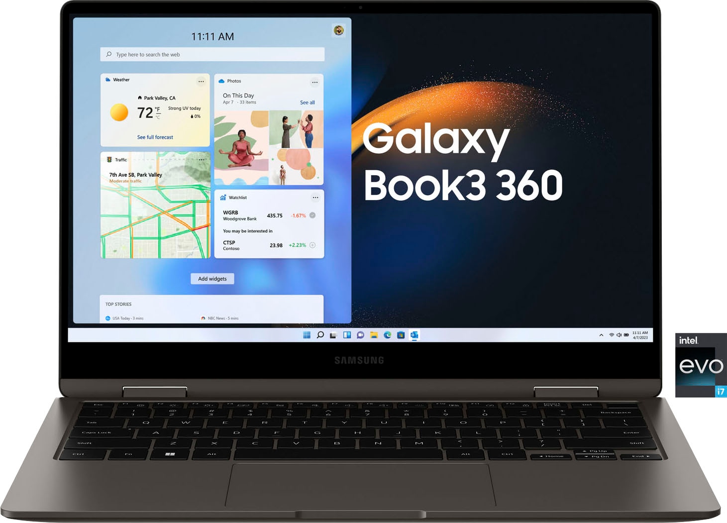 Samsung Notebook »Galaxy Book3 360«, 33,78 cm, / 13,3 Zoll, Intel, Core i7, Iris Xe Graphics, 512 GB SSD