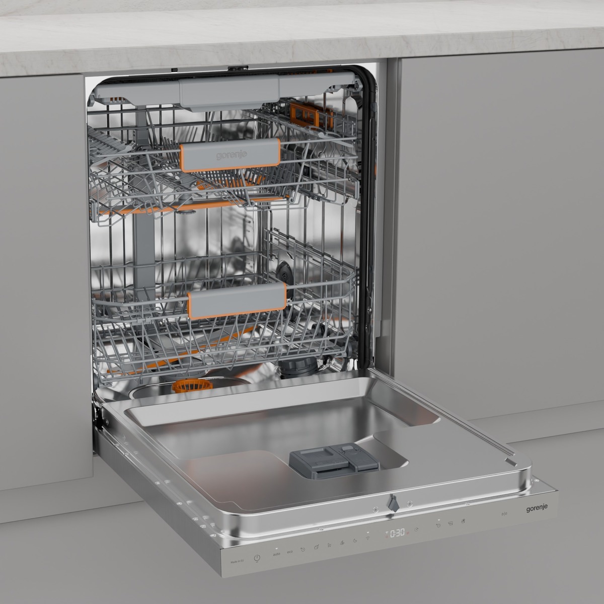 GORENJE Unterbaugeschirrspüler »GU673B65X«, 16 Maßgedecke, TotalDry - auto. Türöffnung