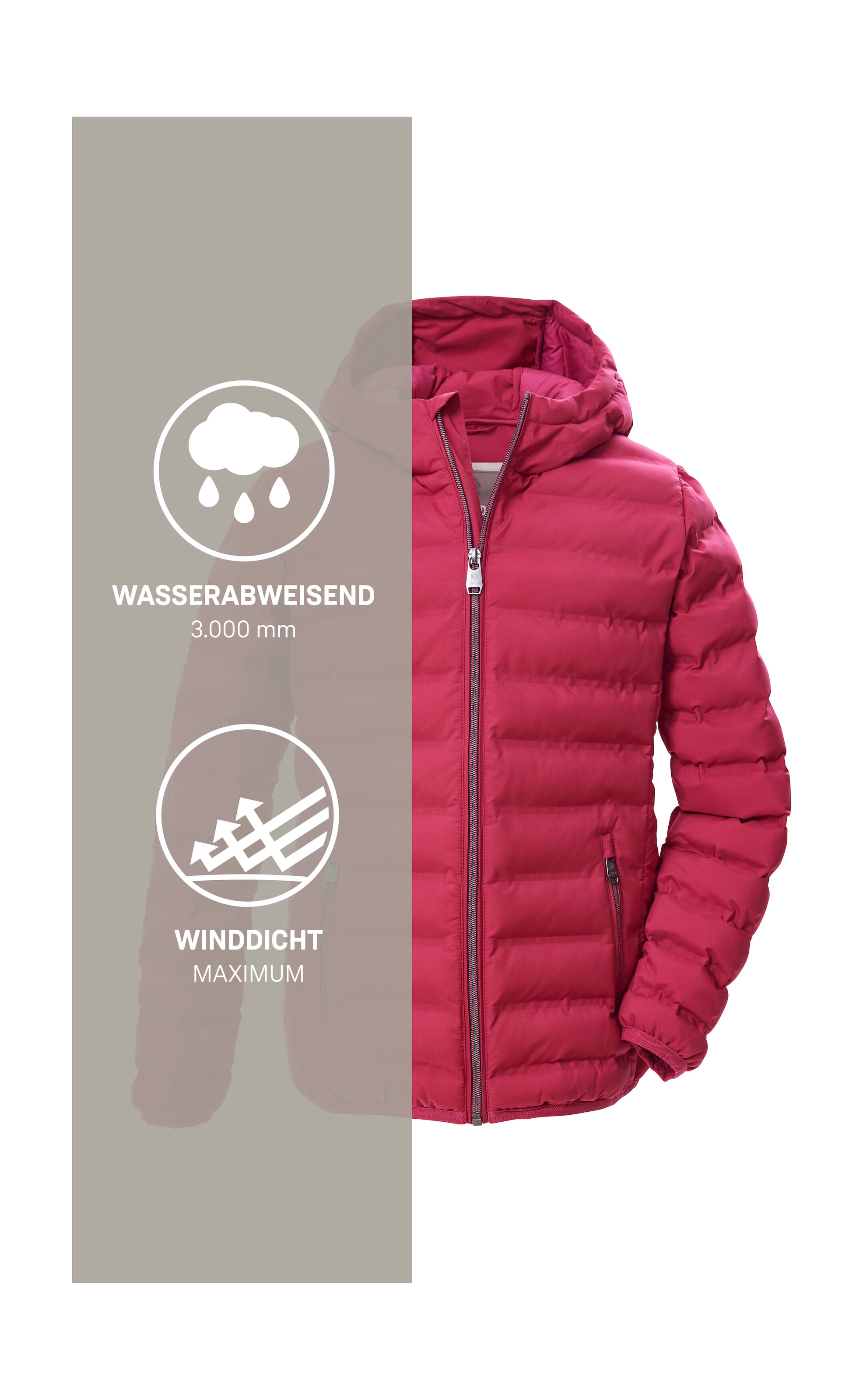 G.I.G.A. DX by killtec Steppjacke »Mädchen Steppjacke OOGW 2«, Leichte. winddichte Mädchen Steppjacke, wasserabweisend