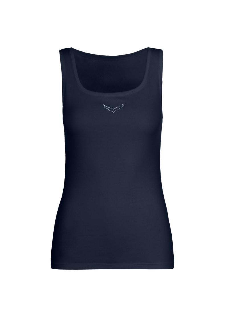 Trigema Tanktop »TRIGEMA Trägershirt mit Kristallsteinen« 1 Stk. tlg.