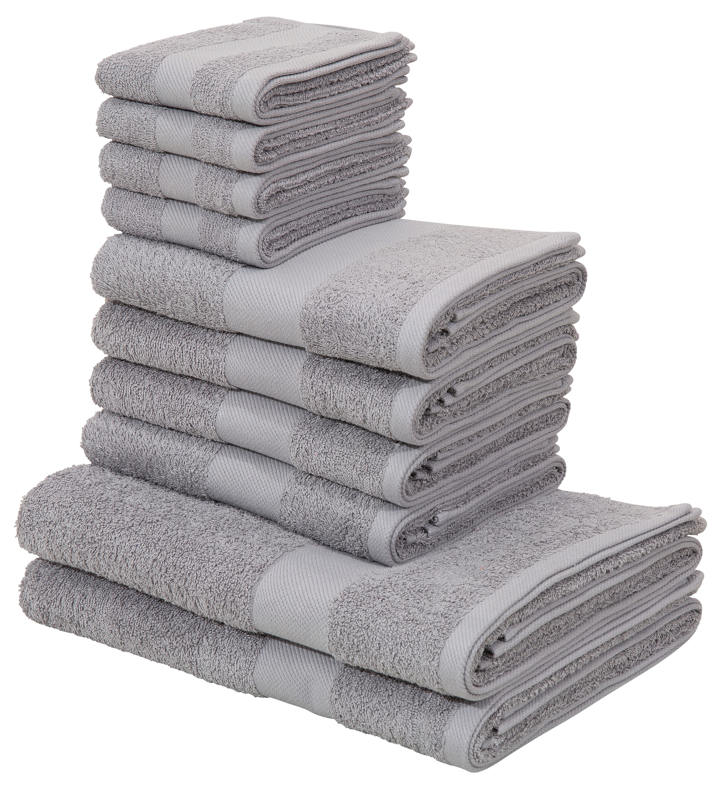 my home Handtuch Set »Melli«, Baumwoll-Handtücher Set, in Farben, im Handtuchset Walkfrottee, 10 100% Online-Shop bestellen dezenten tlg