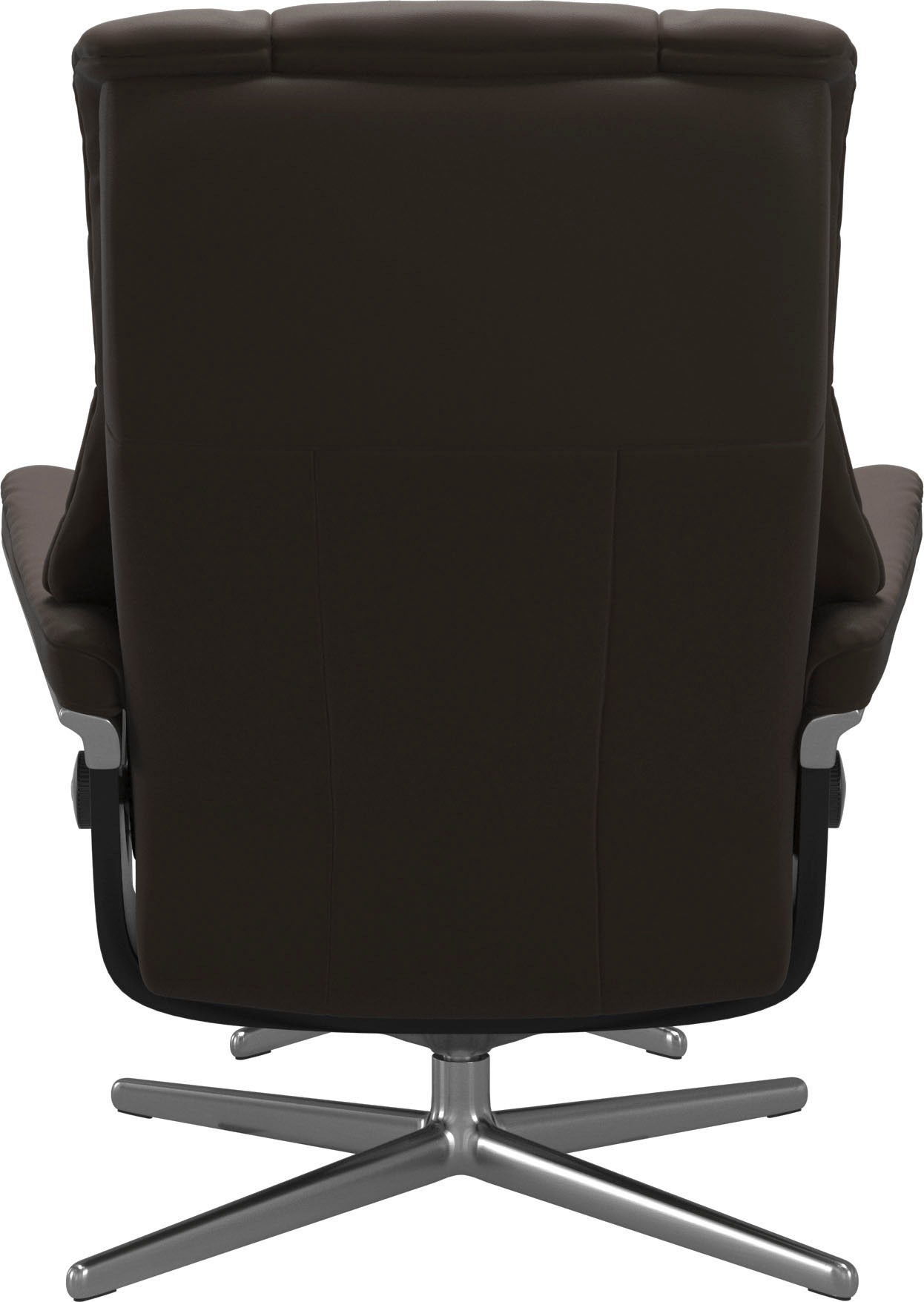 Stressless® Relaxsessel »Mayfair«, (Set, Relaxsessel mit Hocker), mit Hocker, mit Cross Base, Größe S, M & L, Holzakzent Schwarz