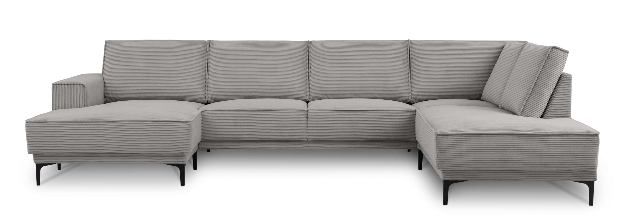 PLACES OF STYLE Wohnlandschaft »XXL Sofa Oland, Struktur, Flachgewebe, Luxu günstig online kaufen