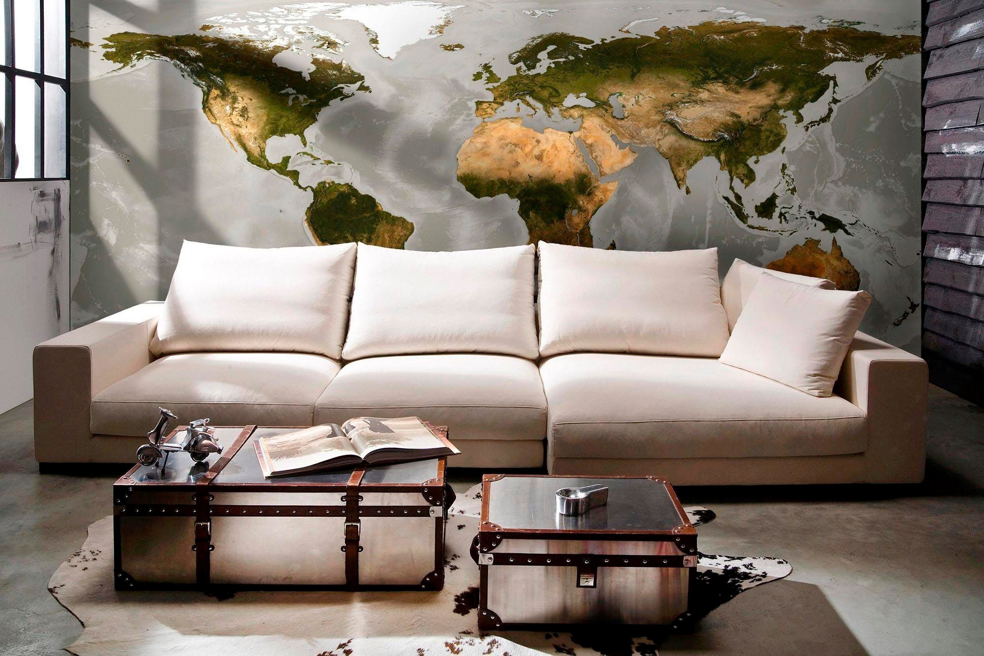 Komar Vliestapete »Digitaldruck Vlies - World - Größe 500 x 250 cm«, bedruckt, Wohnzimmer, Schlafzimmer
